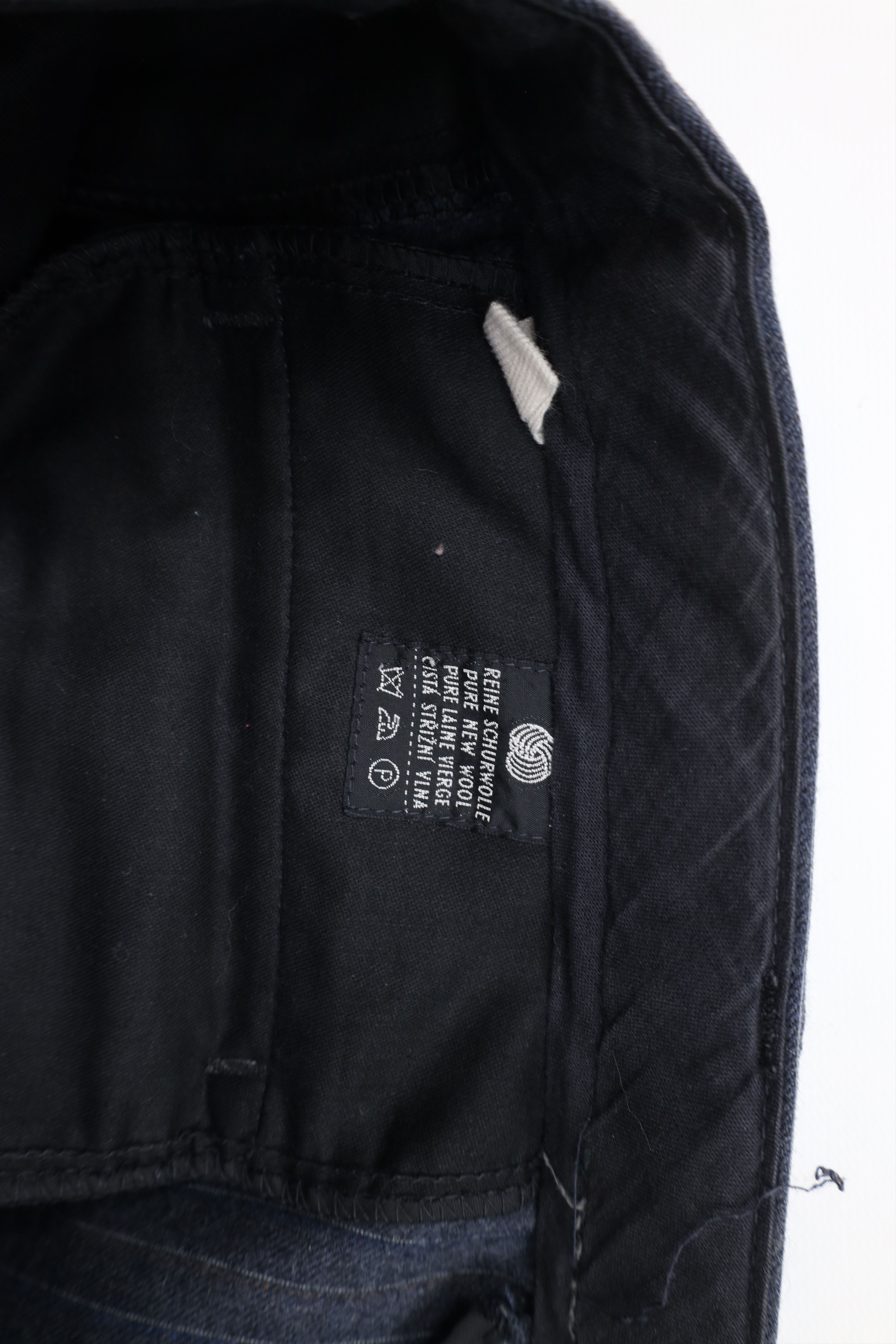 Vintage Vintage 70s Streetwear Wool Pinstriped Wide Leg Chino Pants Size US 36 / EU 52 - 7 Thumbnail