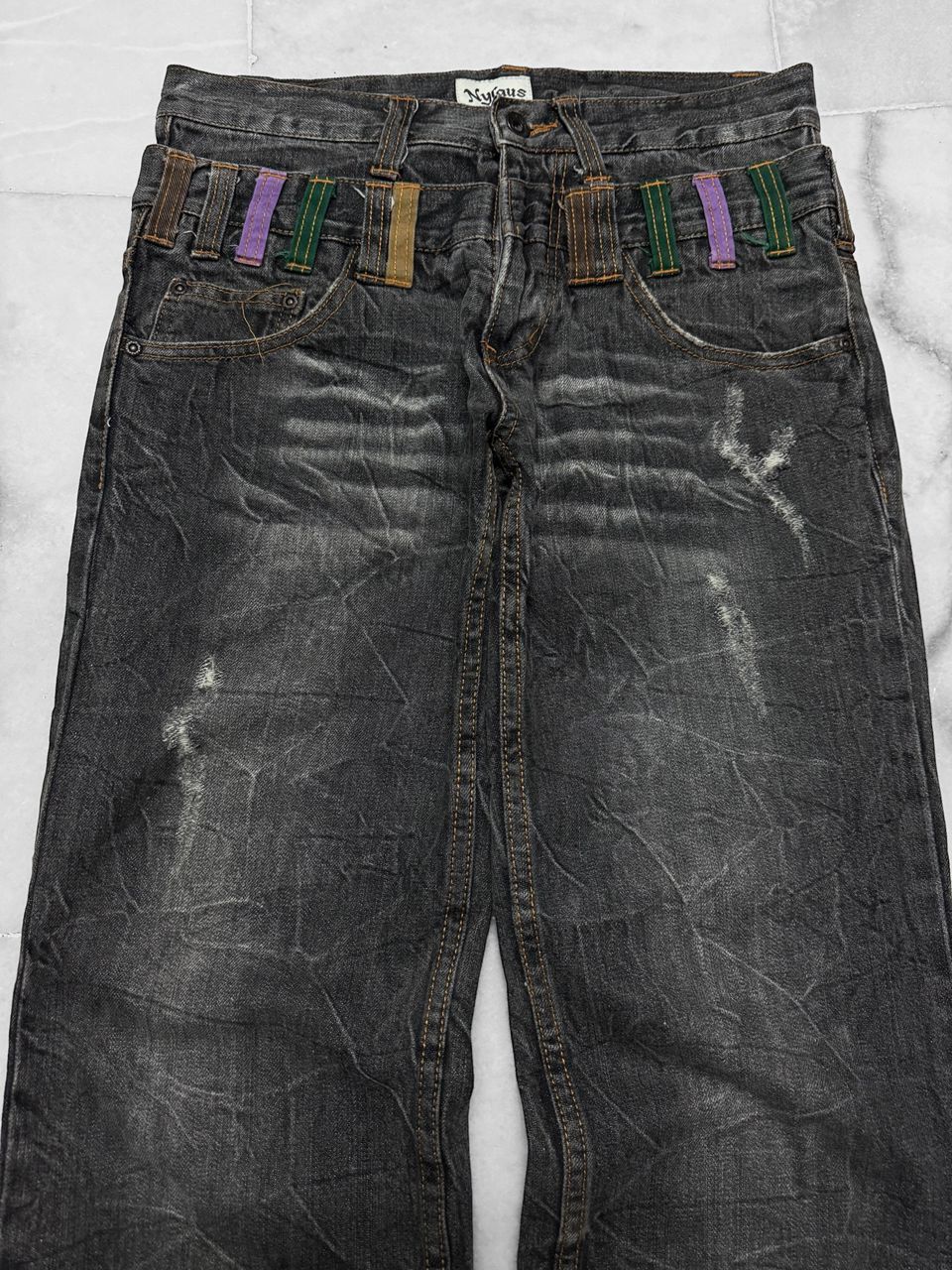 Undercover VINTAGE 1990s-2000s NYLUS DOUBLE WAIST NICE CLAWMARK Size US 29 - 3 Thumbnail