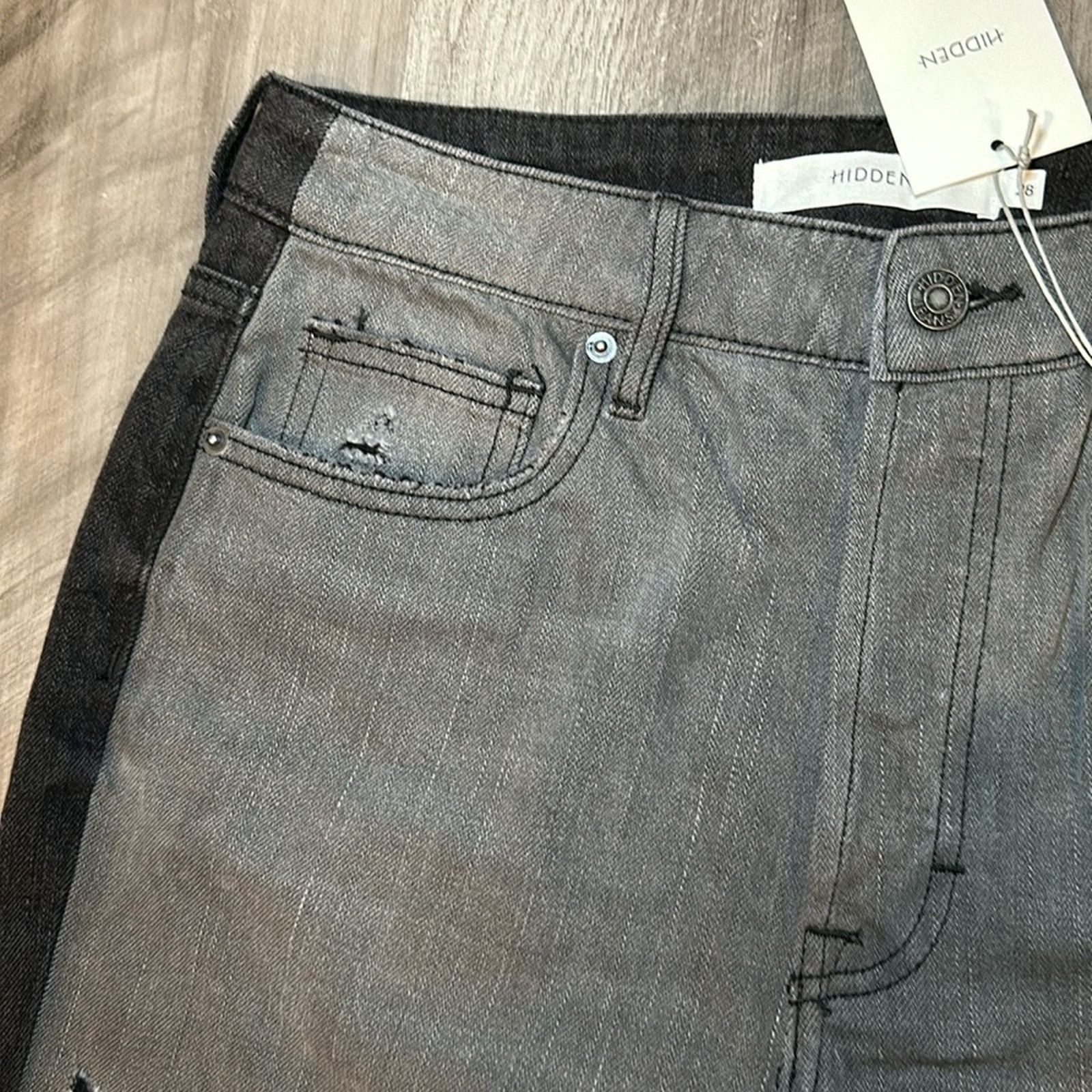 HIDDEN Hidden Tracey High Rise Straight Jeans - 28 Size 28" / US 6 / IT 42 - 5 Thumbnail