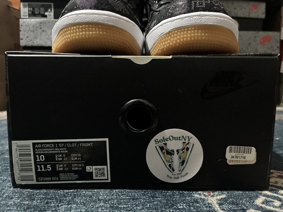 CLOT × Nike Nike Air Force 1 Low Fragment x Clot SKU CZ3986-001 Size US 10 / EU 43 - 4 Thumbnail