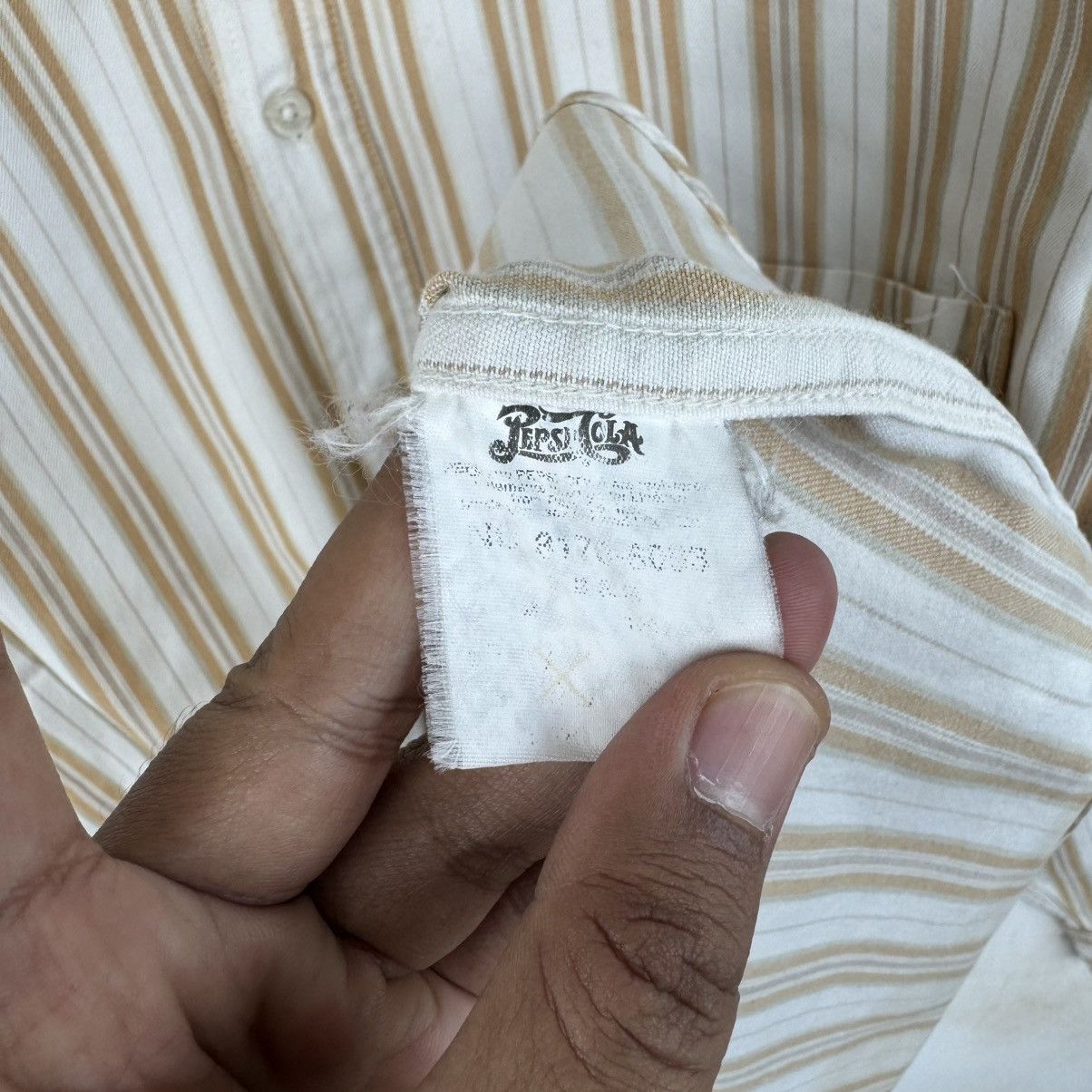Pepsi × Vintage Vintage Pepsi Cola Border Stripe Rare Shirts Size US L / EU 52-54 / 3 - 5 Thumbnail