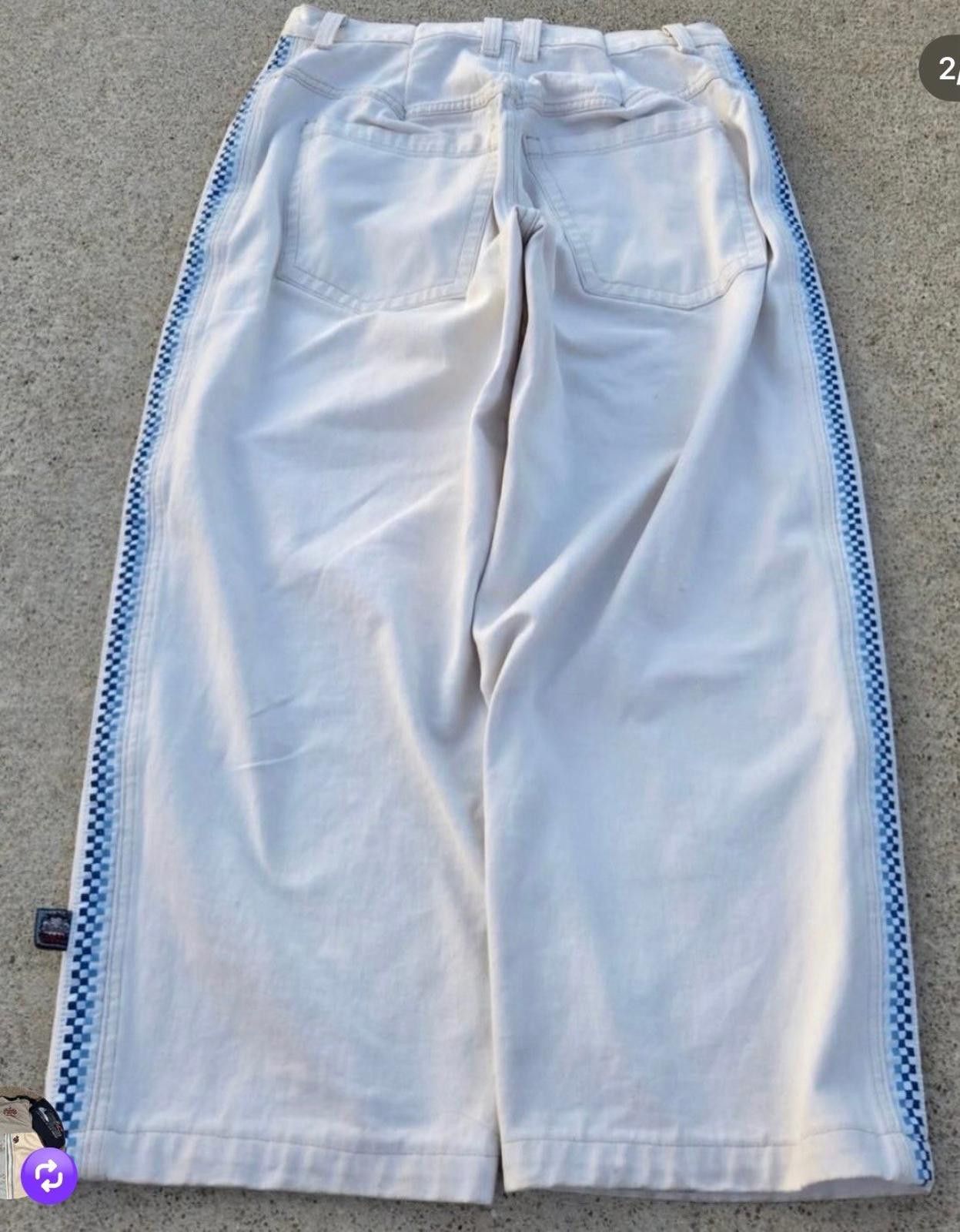 JNCO Grail JNCO White Wash Piranha Denim Jeans 1/1 Mens 36x30 90s Size US 36 / EU 52 - 3 Thumbnail