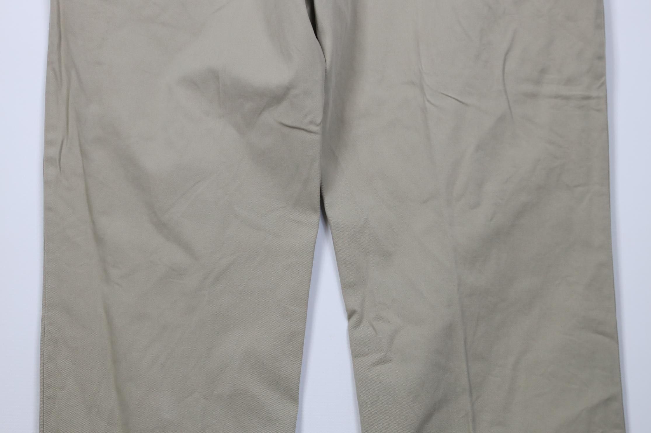 Polo Ralph Lauren Vintage 90s Ralph Lauren Ethan Wide Leg Chino Pants Beige Size US 38 / EU 54 - 11 Thumbnail