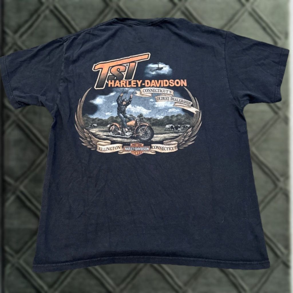 Harley Davidson VINTAGE Harley-Davidson Life Begins When You Get One T-Shirt Large Black Men L shirt Size US L / EU 52-54 / 3 - 1 Thumbnail