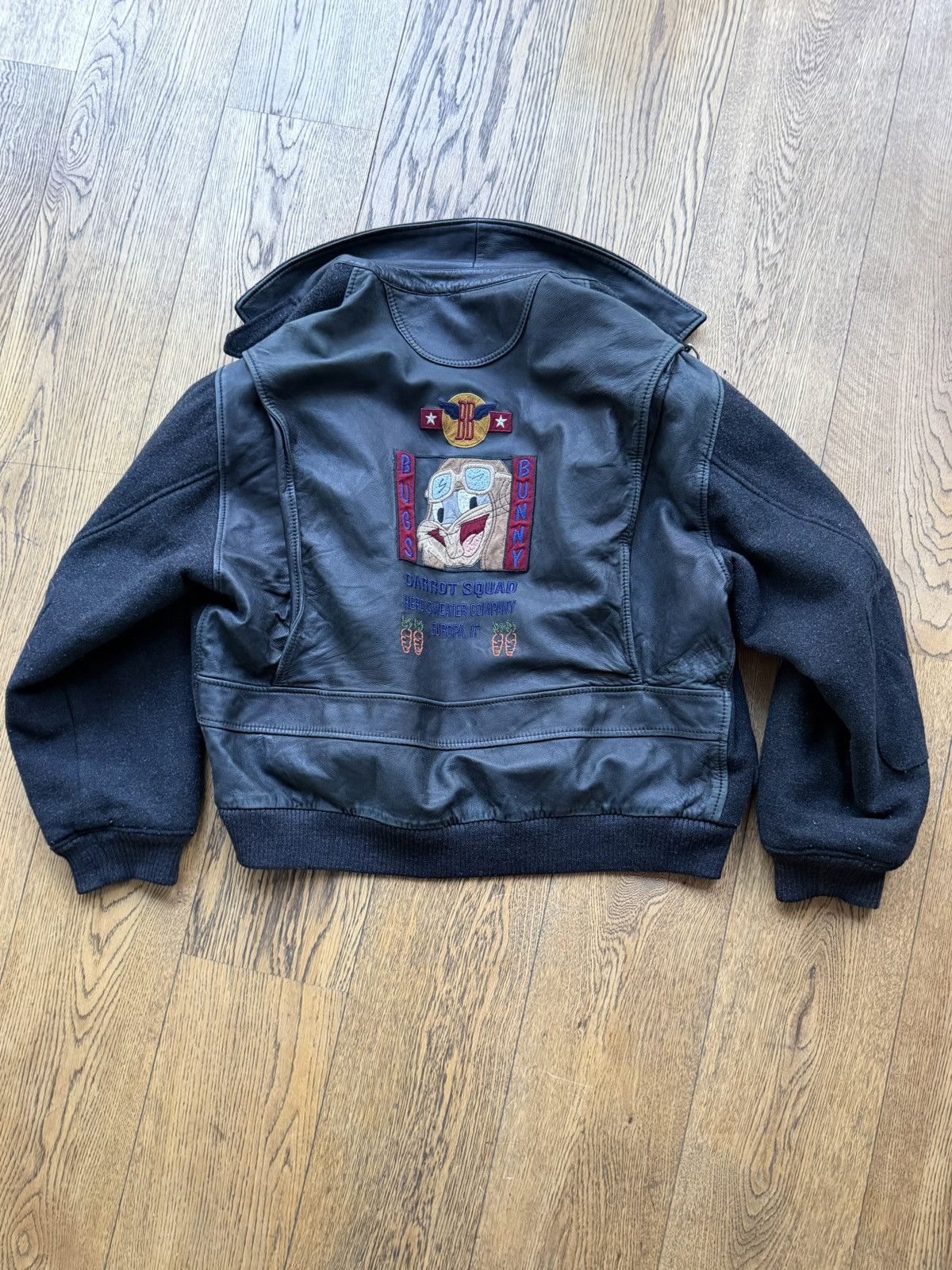 Jean Charles De Castelbajac Jean-Charles de Castelbajac leather bomber jacket Size US L / EU 52-54 / 3 - 1 Thumbnail