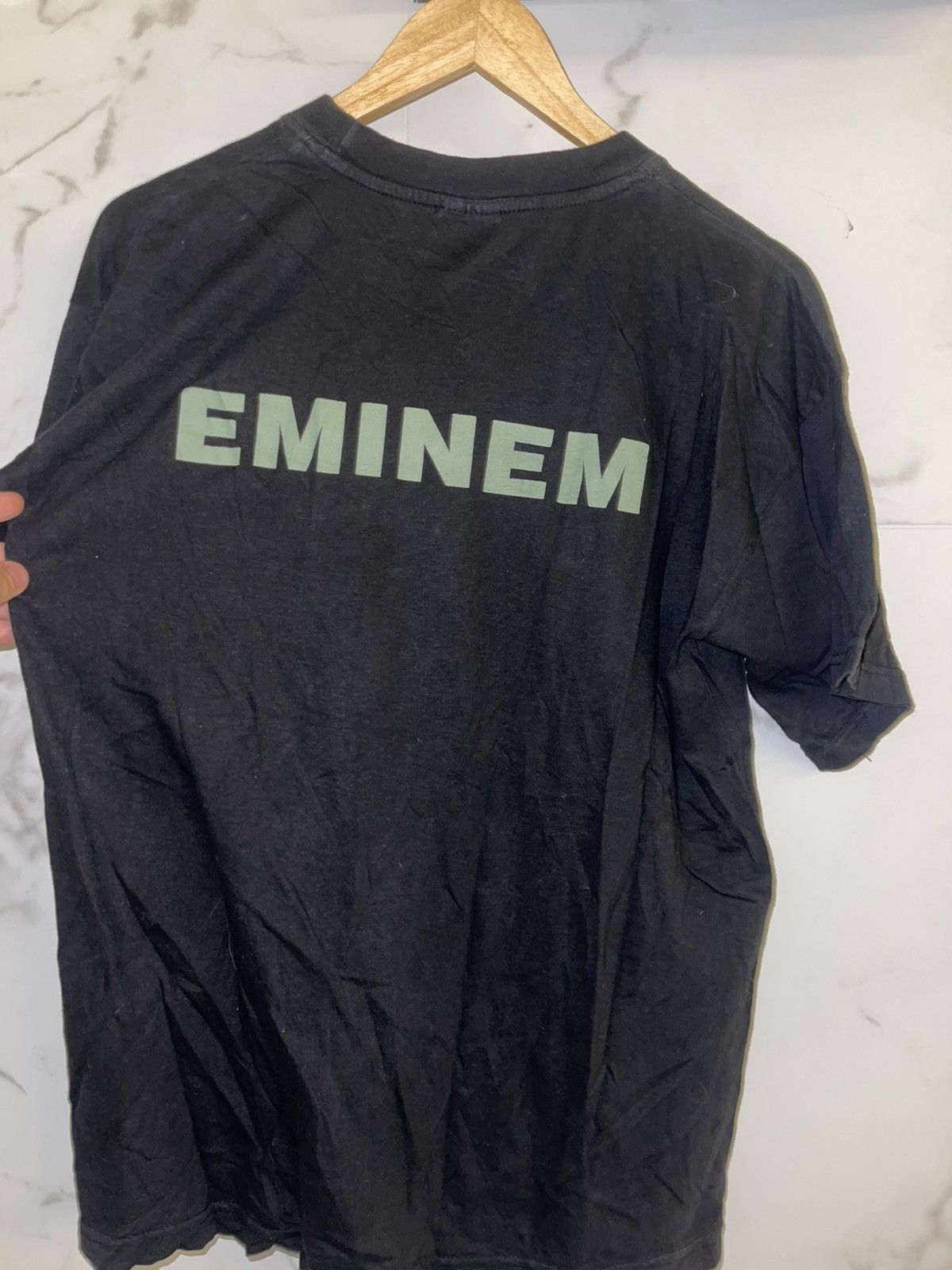 Eminem Y2K Eminem Wanted vintage black tee Size US L / EU 52-54 / 3 - 6 Thumbnail