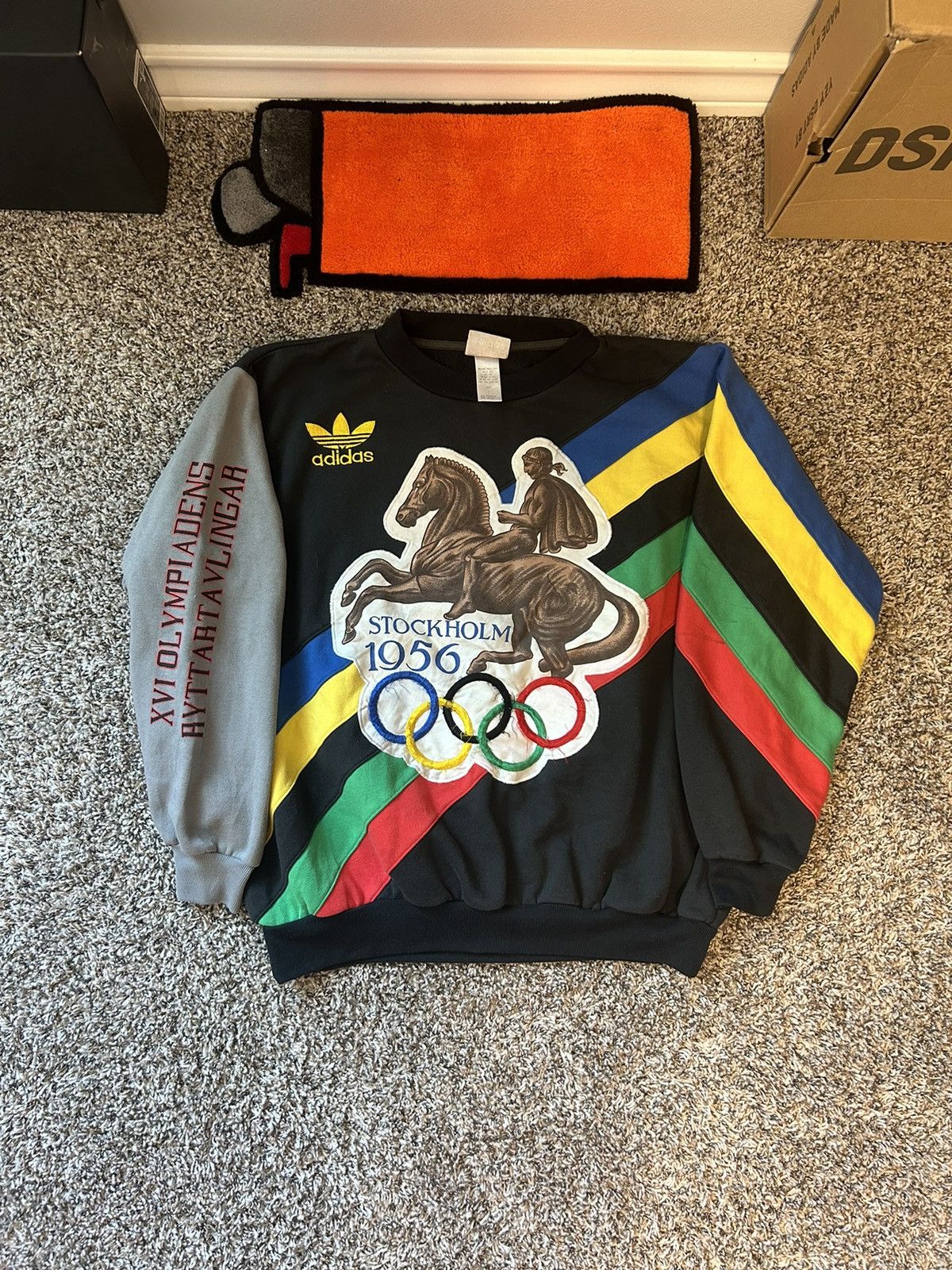 Adidas × Vintage Rare Streetwear Vntg Adidas Stockholm sweatshirt Size US L / EU 52-54 / 3 - 1 Thumbnail