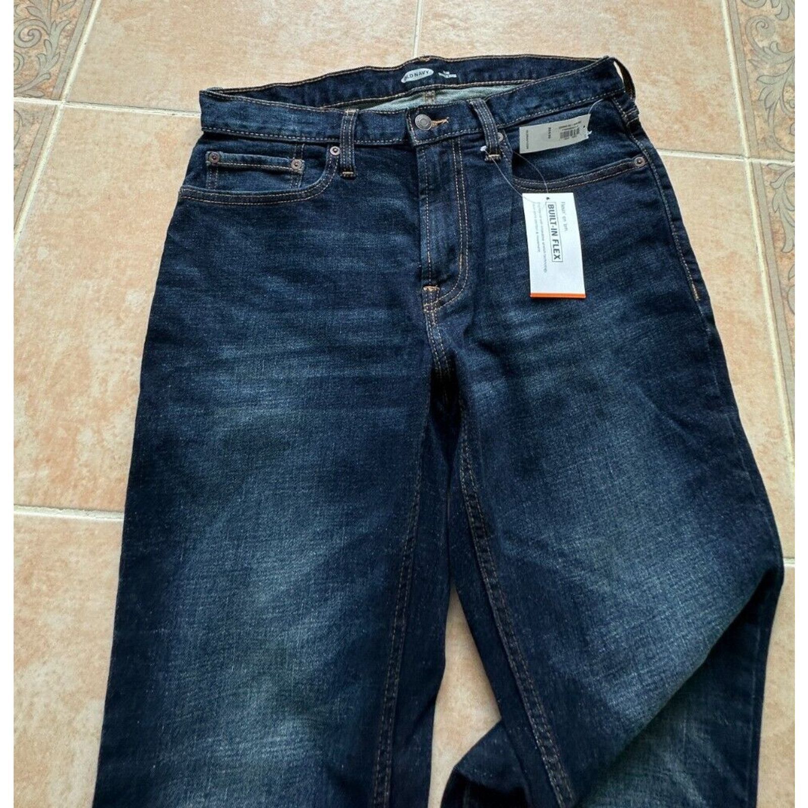 Old Navy Old Navy Slim Built-in flex Navy Jeans Men size 30 X 30 Size US 30 / EU 46 - 3 Thumbnail