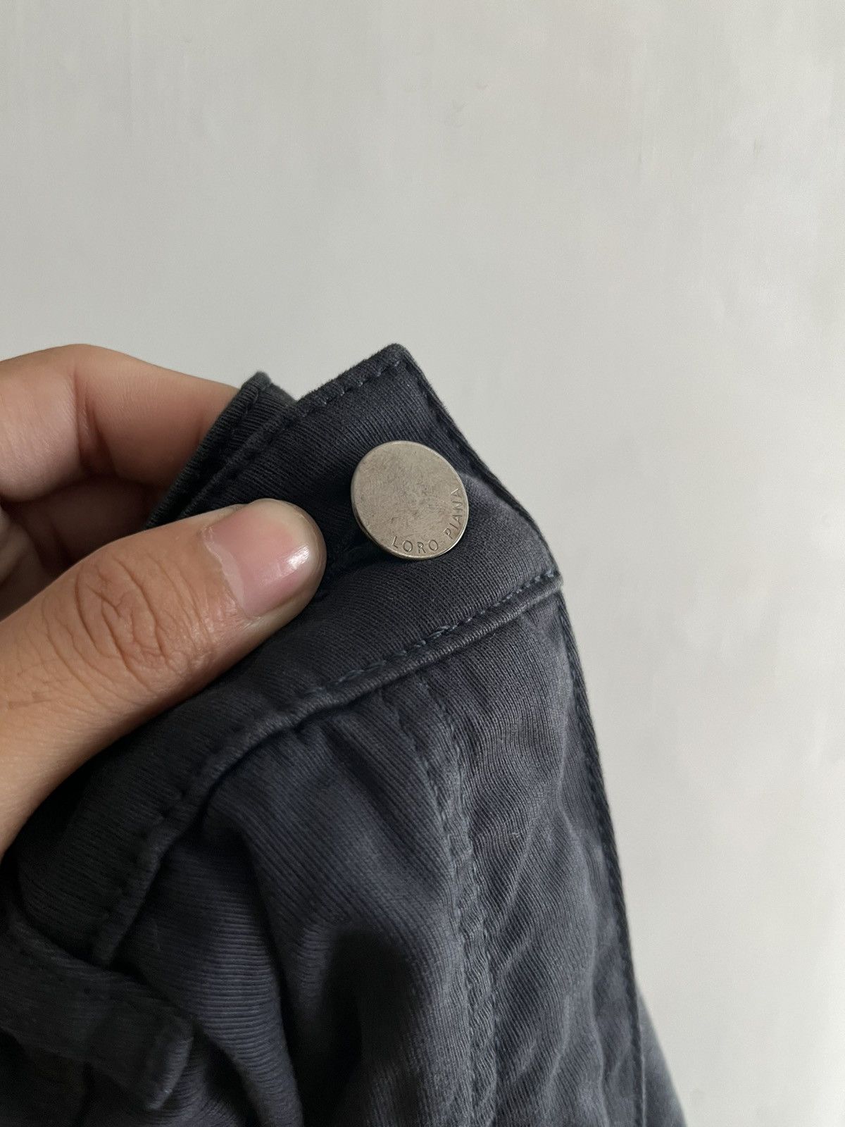 Loro Piana Loro Piana Straight Cut Cuffed Pants Dark Blue Size 32" / US 10 / IT 46 - 5 Thumbnail