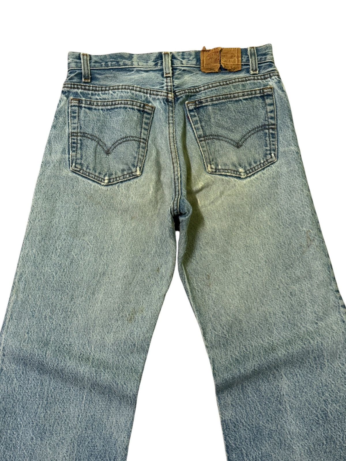 Levi's Vintage Levi's 501 Blue Distressed Mud Wash Denim Jeans Size US 27 - 9 Thumbnail