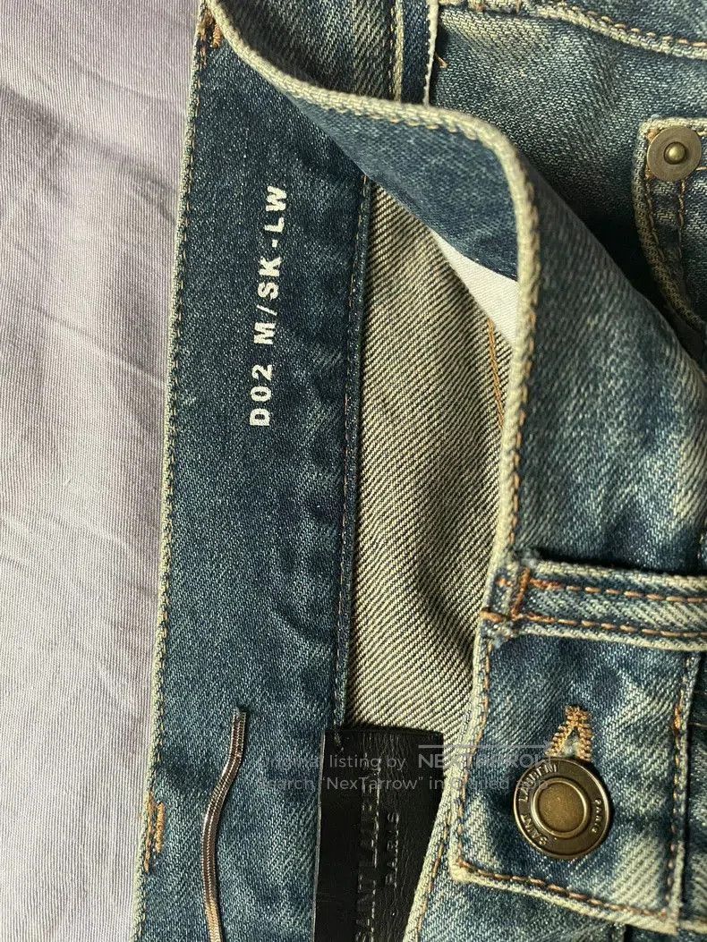 Saint Laurent Paris Saint Laurent Men's Blue Slim Fit Jeans. Size US 29 - 2 Thumbnail