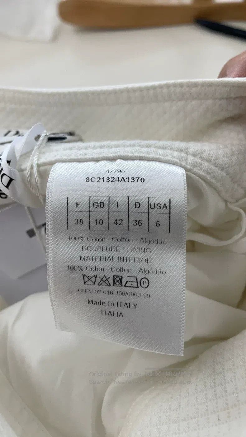 Dior Dior White plaid skirt Size 25" / US 0 / IT 36 - 4 Thumbnail
