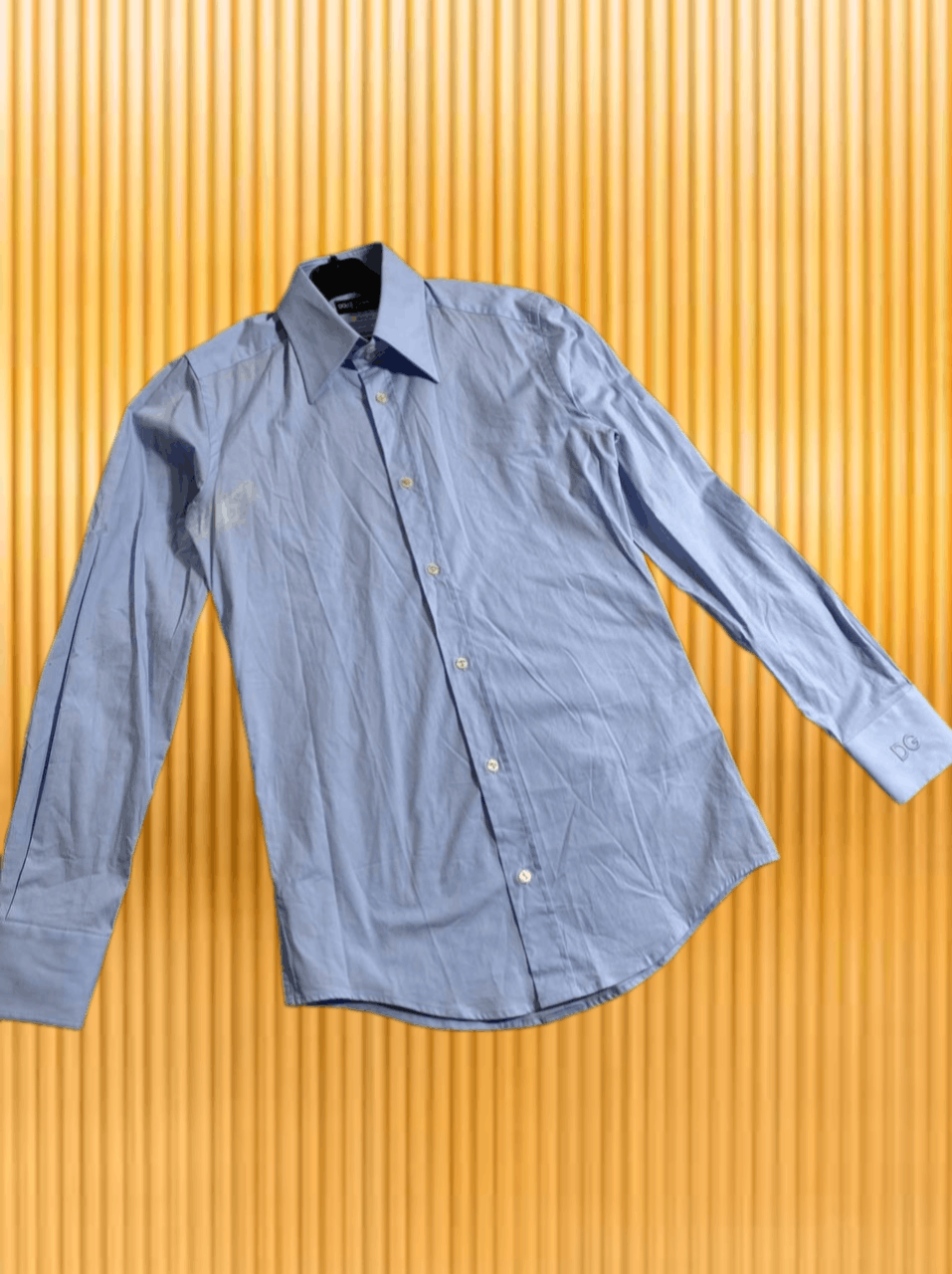 Dolce & Gabbana DOLCE & GABBANA Gold Classic Button Up Shirt Long Sleeve Size US M / EU 48-50 / 2 - 1 Thumbnail