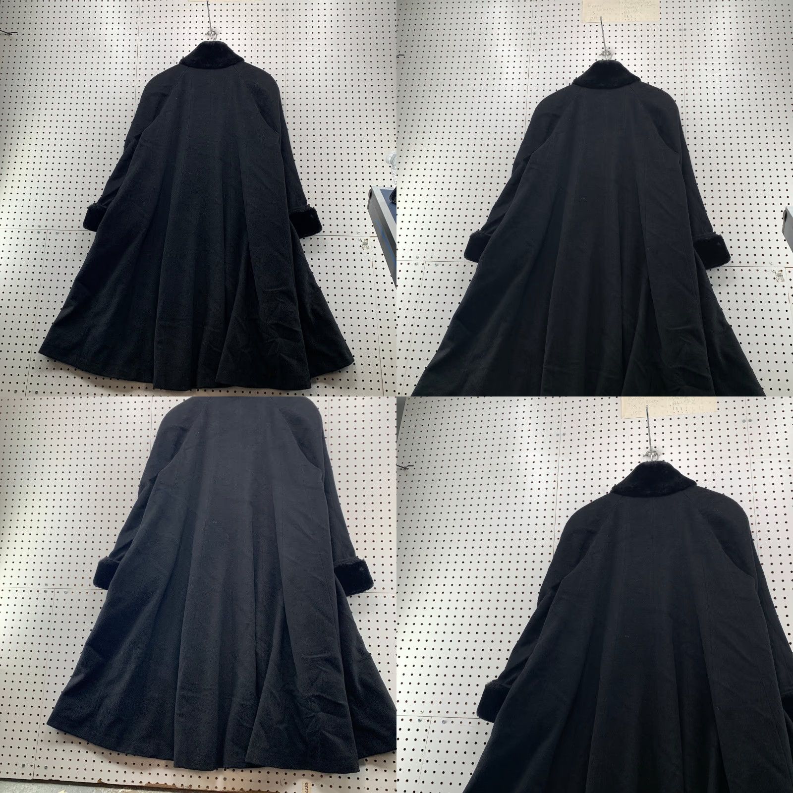 Vintage VINTAGE Searle Blatt 80s Black 100% Wool Swing Coat Womens Size 8 Union Made USA Size M / US 6-8 / IT 42-44 - 10 Thumbnail