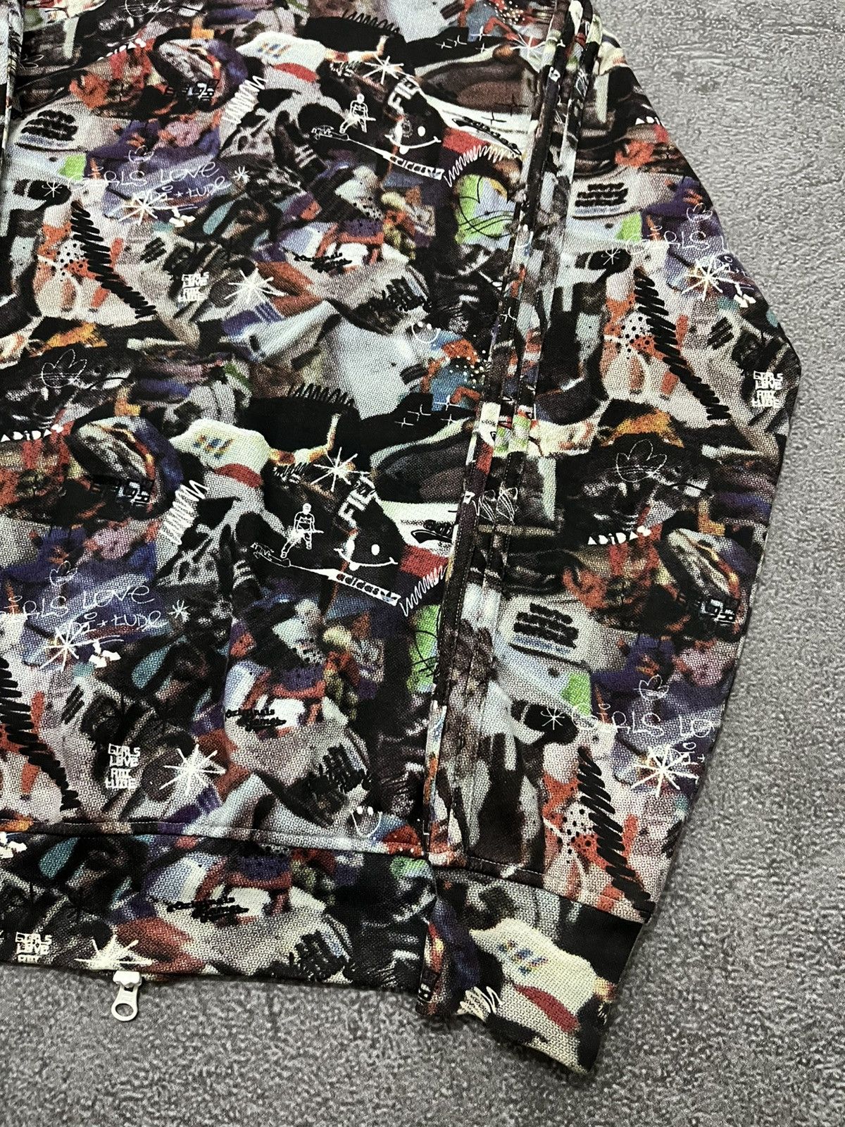 Adidas Rare Adidas Fullprint aop Full Face Zip Hoodie Size US M / EU 48-50 / 2 - 8 Thumbnail