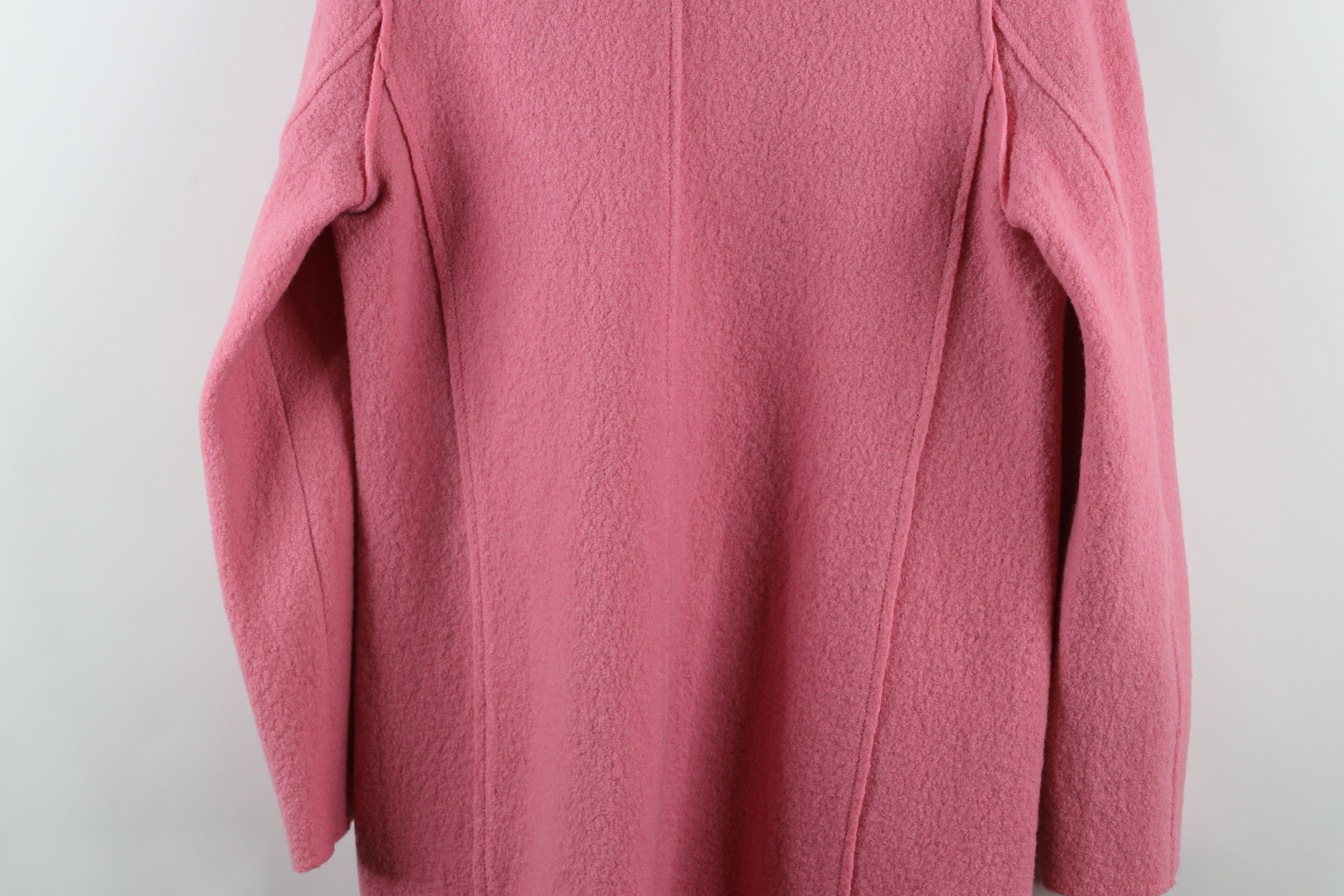 J.Crew × Vintage J Crew Italian Boiled Wool Daphne Topcoat Jacket Pink Size XS / US 0-2 / IT 36-38 - 12 Thumbnail