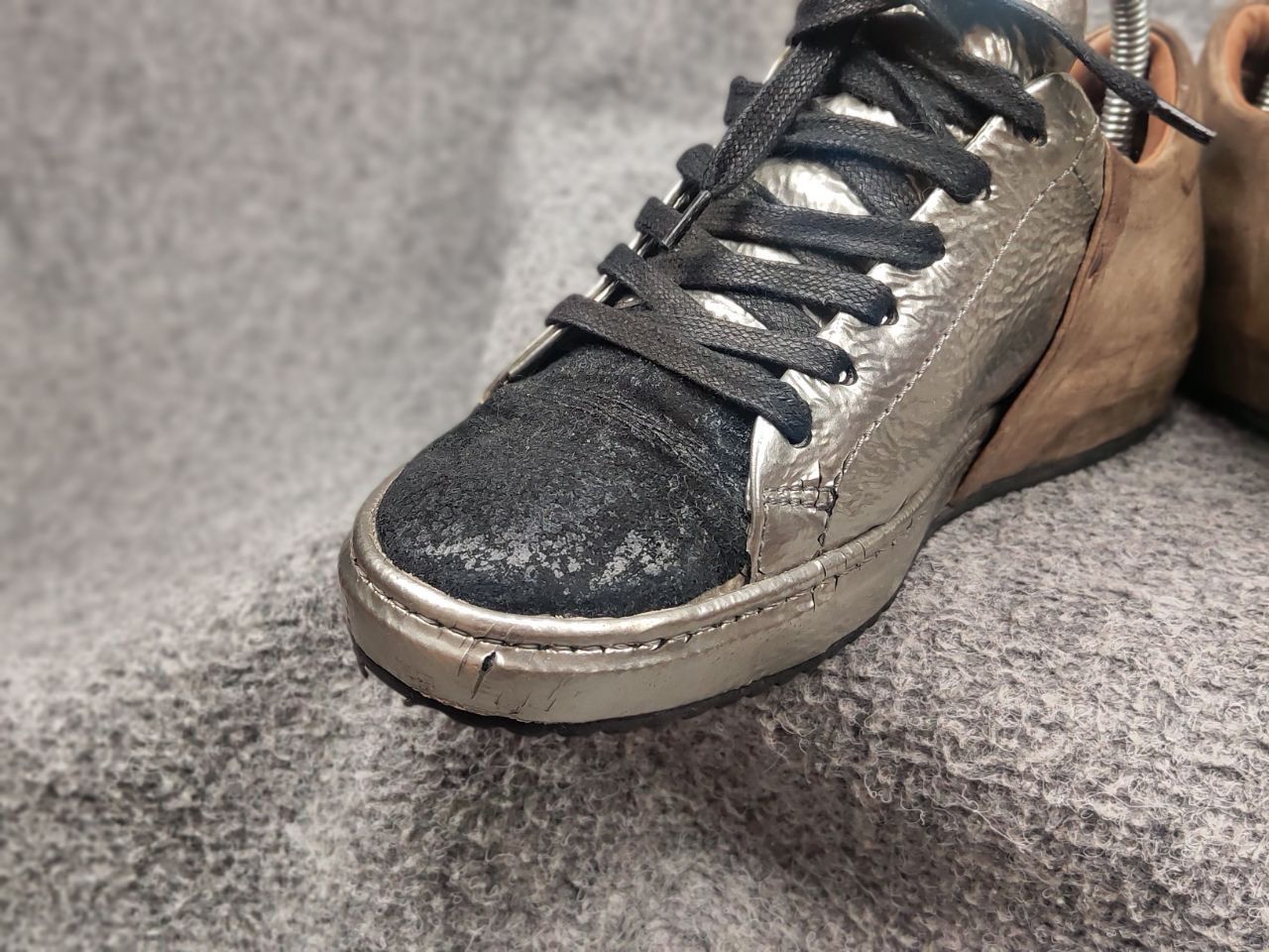 A.S.98 A.S.98 Airstep Design leather silver Low Lace Up Sneakers Size US 6 / IT 36 - 16 Thumbnail