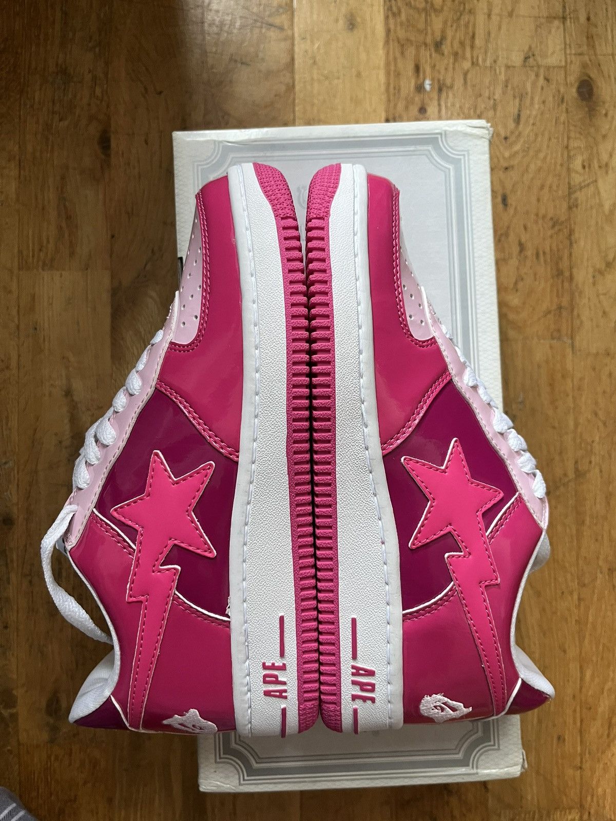 Bape Bape a bathing ape bapesta fs-001 2006 pink camo brand new Size US 6.5 / EU 39-40 - 4 Thumbnail