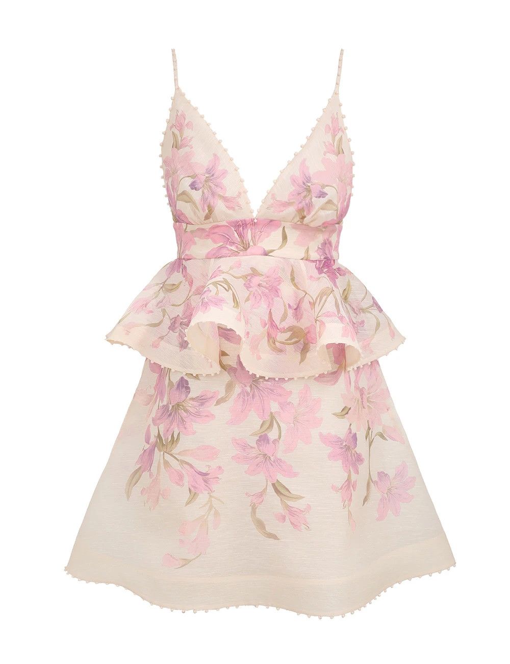 Zimmermann Rhythm Ruched Glitter Mini Dress | Grailed