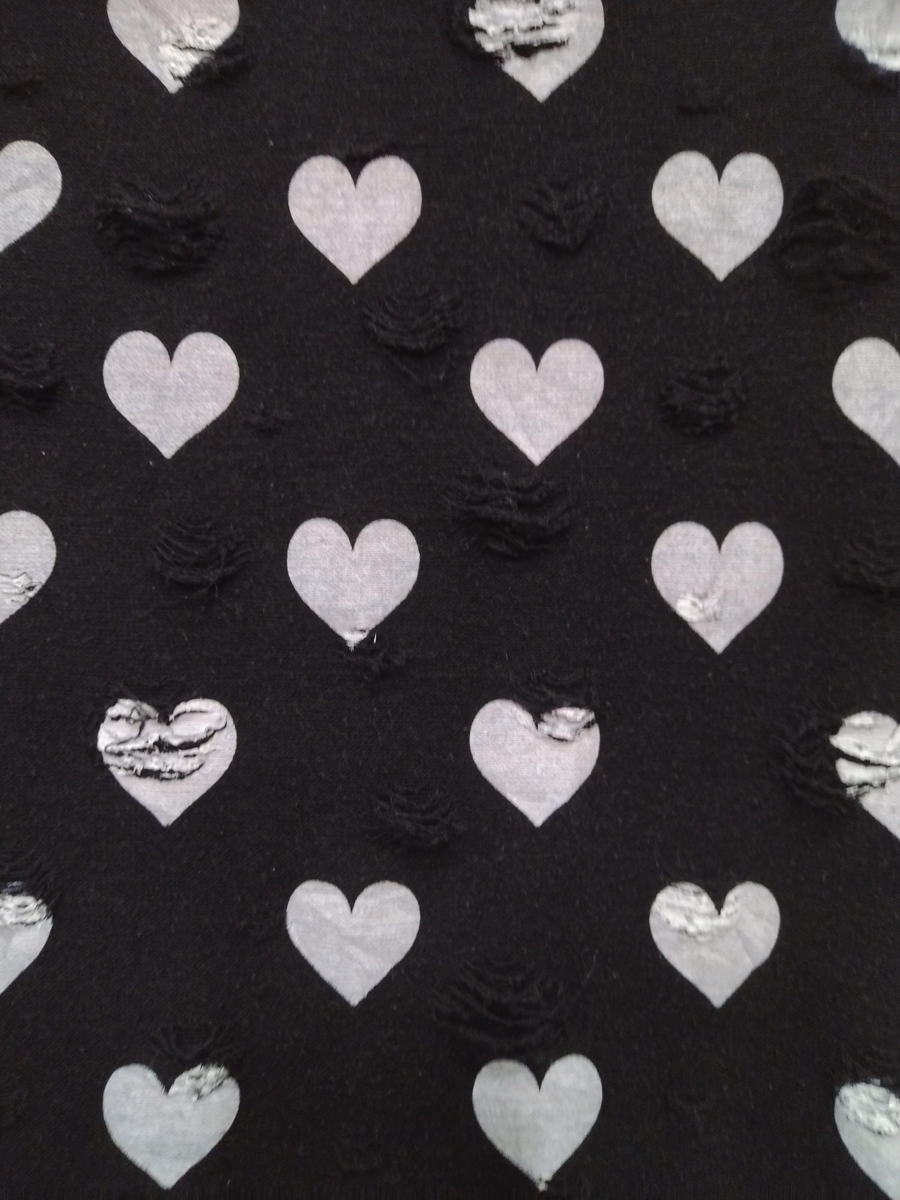 Seditionaries BAGGY DISTRESSED PERFORATED DESIGN SHORT SLEEVE LOVE T SHIRT Size M / US 6-8 / IT 42-44 - 5 Thumbnail