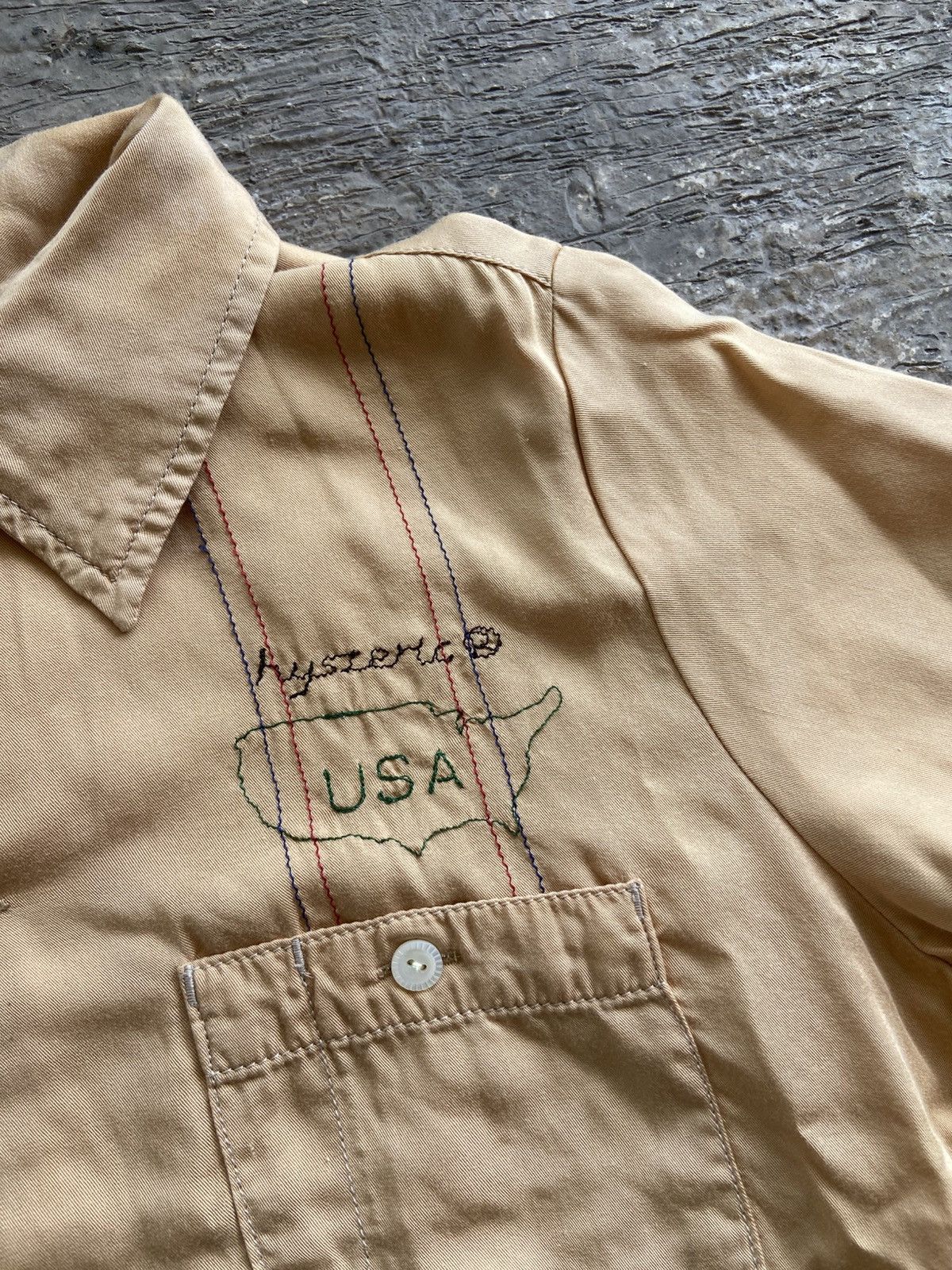 Hysteric Glamour 2000s Hysteric Glamour - Bowling Style Big Logo Button Shirt Size S / US 4 / IT 40 - 6 Thumbnail