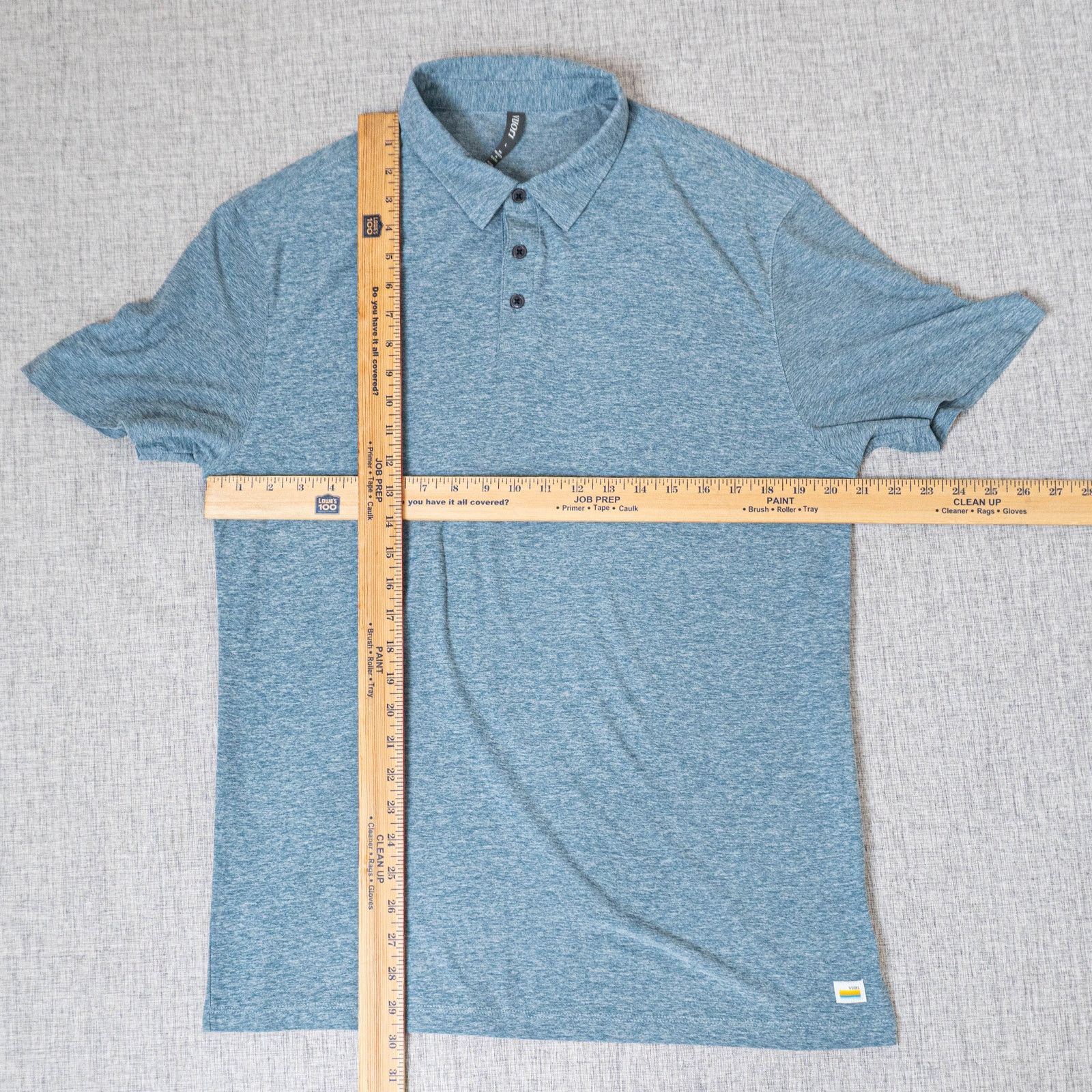 Vuori Vuori Men's Strato Tech Polo Shirt Light Heather Blue L Size US L / EU 52-54 / 3 - 3 Thumbnail