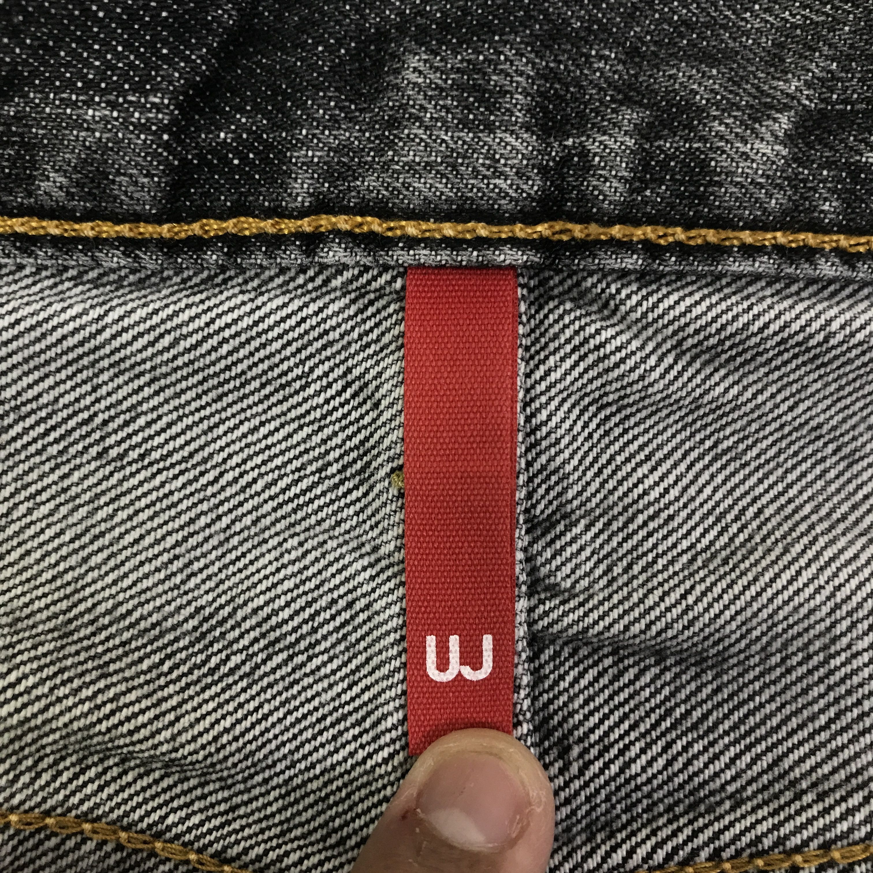 Japanese Brand 002 Vtg Uniqlo Black denim distressed Jeans pants K130B23 Size US 33 - 15 Thumbnail