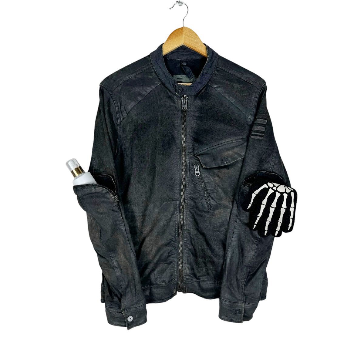 G-Star ☀️G STAR RAW BIKERS ZIPPER JACKET Size US M / EU 48-50 / 2 - 5 Thumbnail