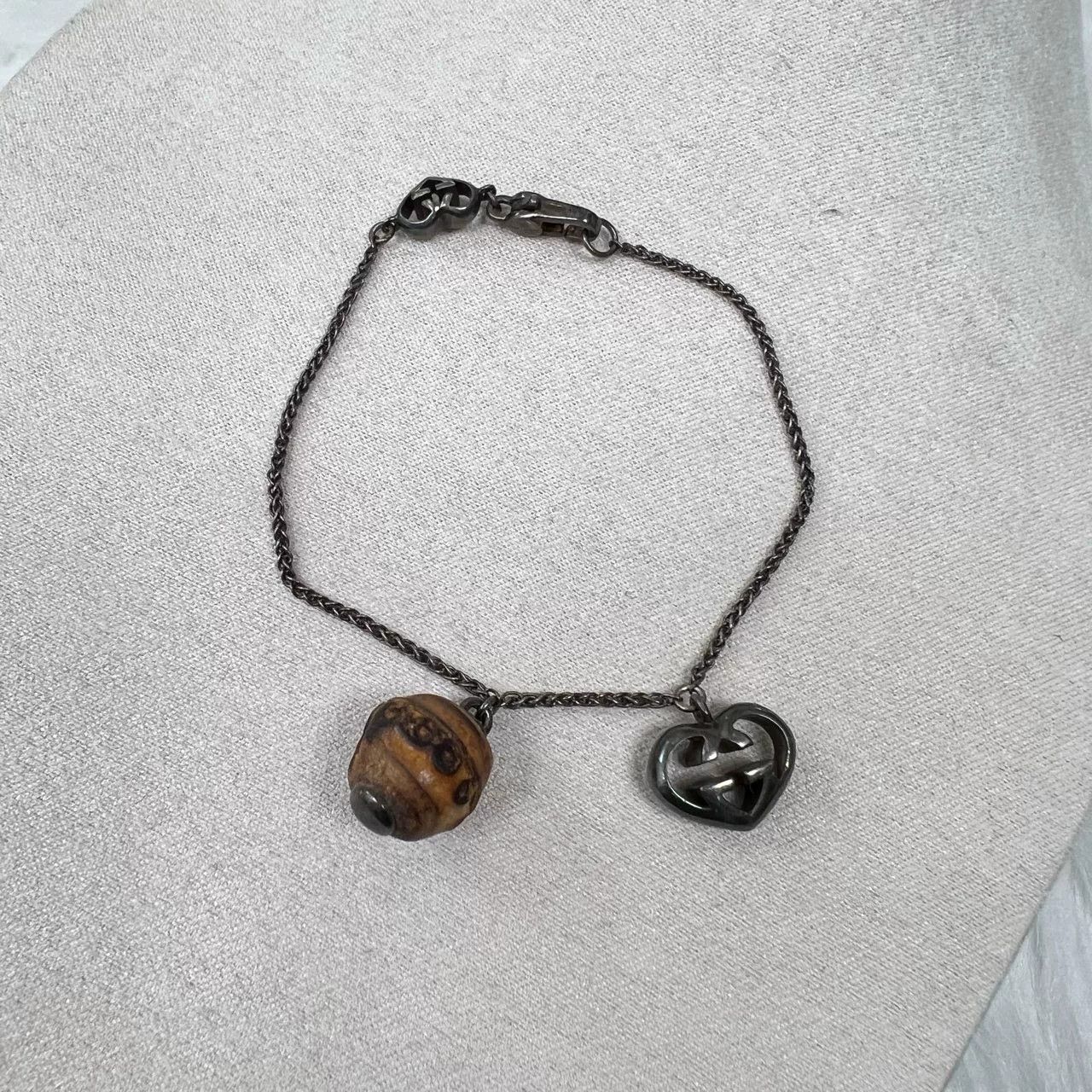 Gucci Gucci Bamboo Double G Heart Logo Bracelet Size ONE SIZE - 1 Thumbnail