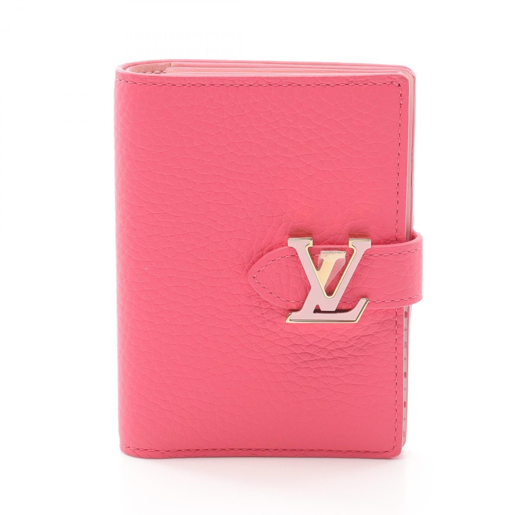 Louis Vuitton Louis Vuitton Lv Vertical Cp Wallet Bi-Fold Leather Pink Size ONE SIZE - 1 Thumbnail
