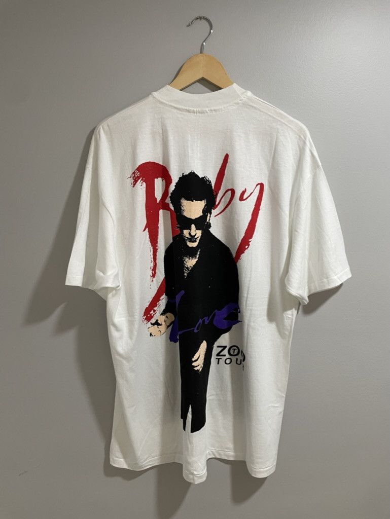 Vintage Vintage U2 Zoo TV 1991 Tour 90s Band T-Shirt Size US XL / EU 56 / 4 - 7 Thumbnail