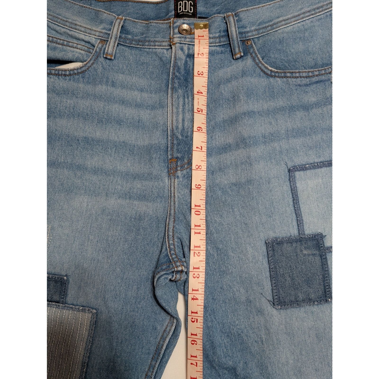 Bdg Urban Outfitters BDG Dad Jean Slim Taper Blue Patchwork Pant Size US 36 / EU 52 - 5 Thumbnail