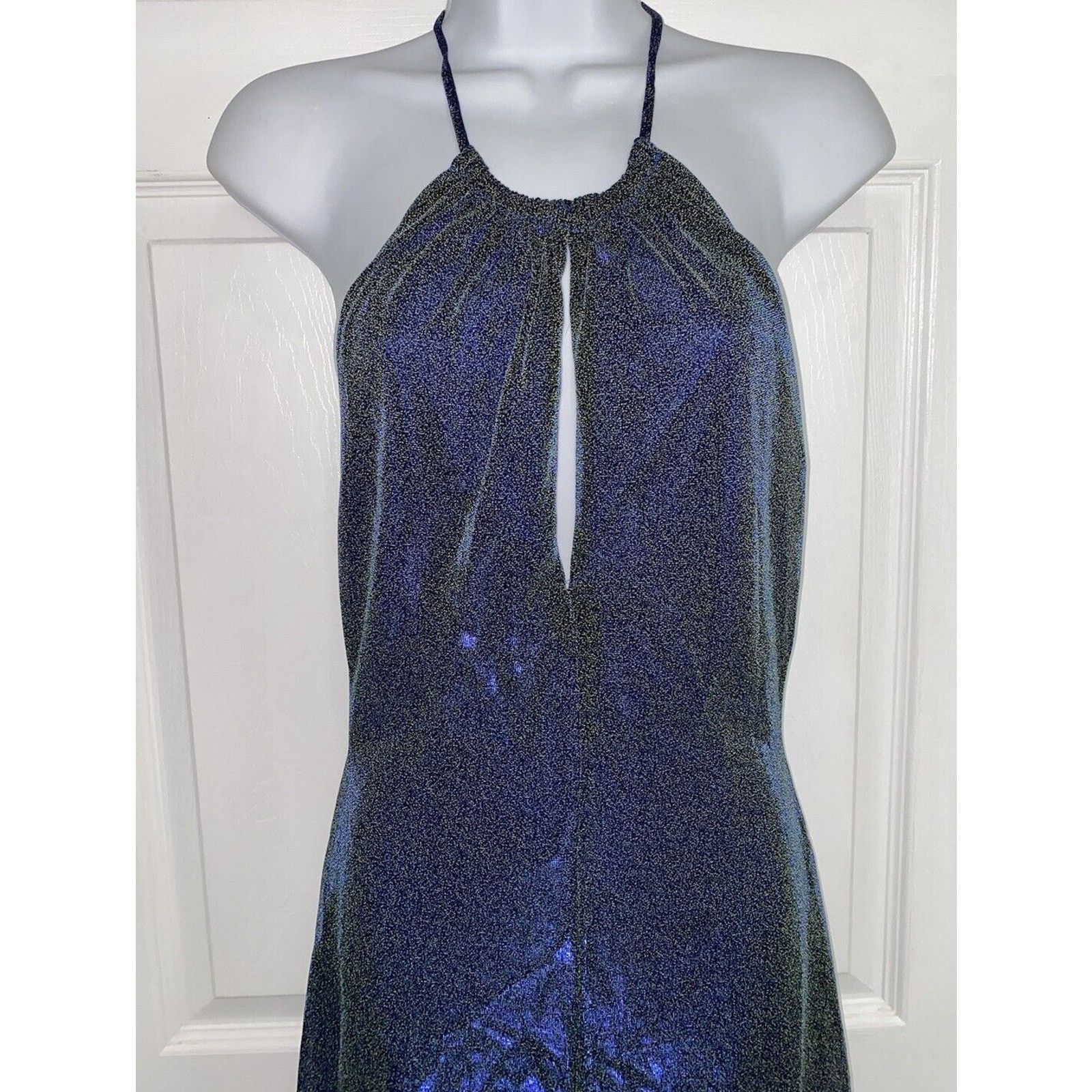 Jessica McClintock Jessica McClintock Gunne Saxe Halter Dress Iridescent Y2K Size S / US 4 / IT 40 - 1 Thumbnail