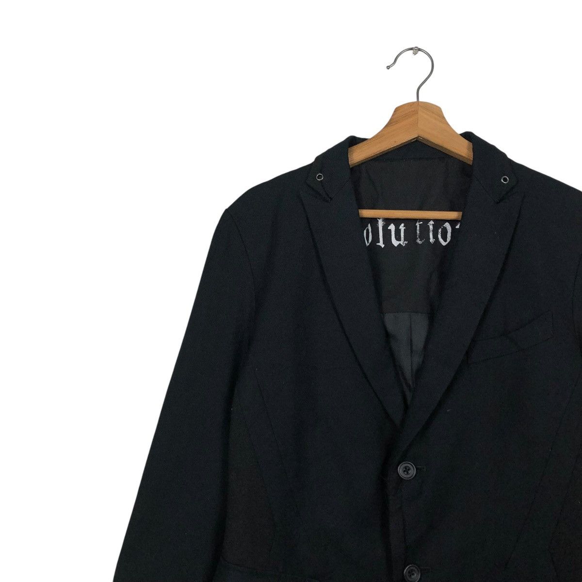 Japanese Brand 🔥ICONIC RICH BLACK CROPPED BIKER JACKET PPFM BONDAGE DESIGN Size US L / EU 52-54 / 3 - 9 Thumbnail