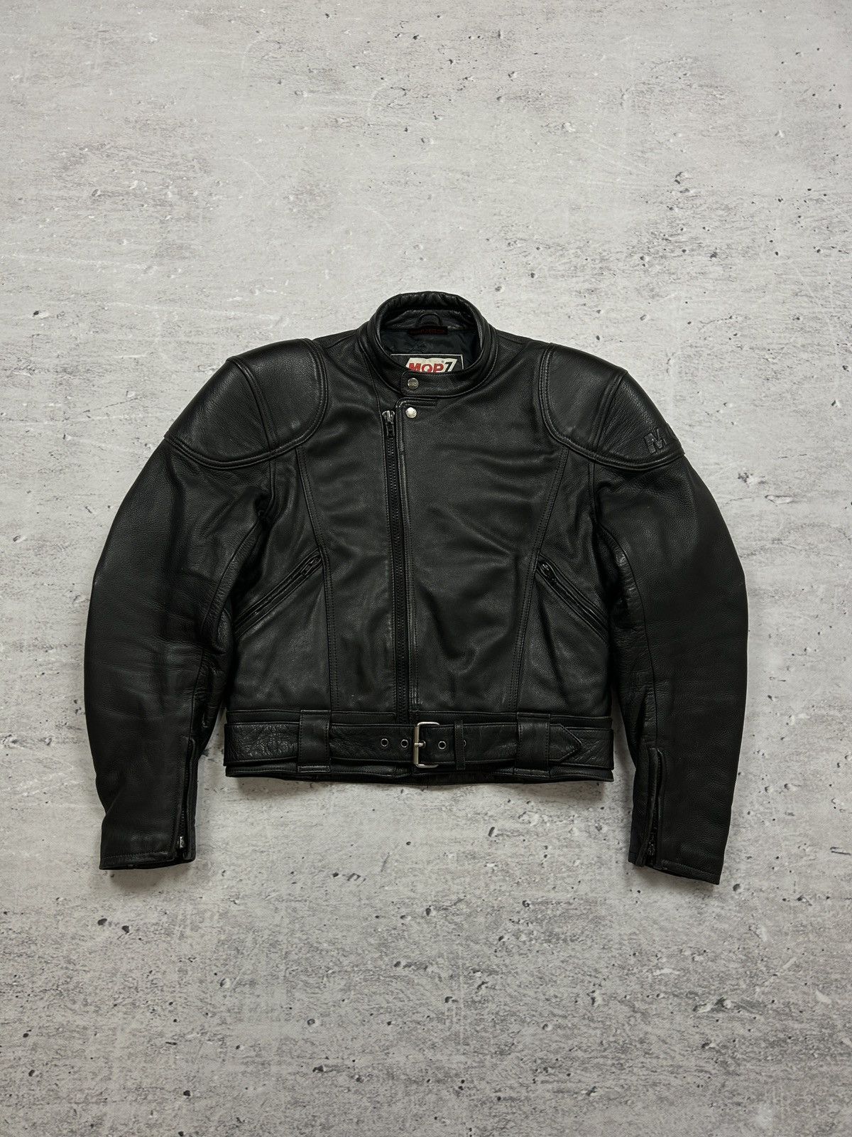 ジャケット・アウター 90s luna mattino zip short leatherjacket 90s luna mattino zip short leatherjacket