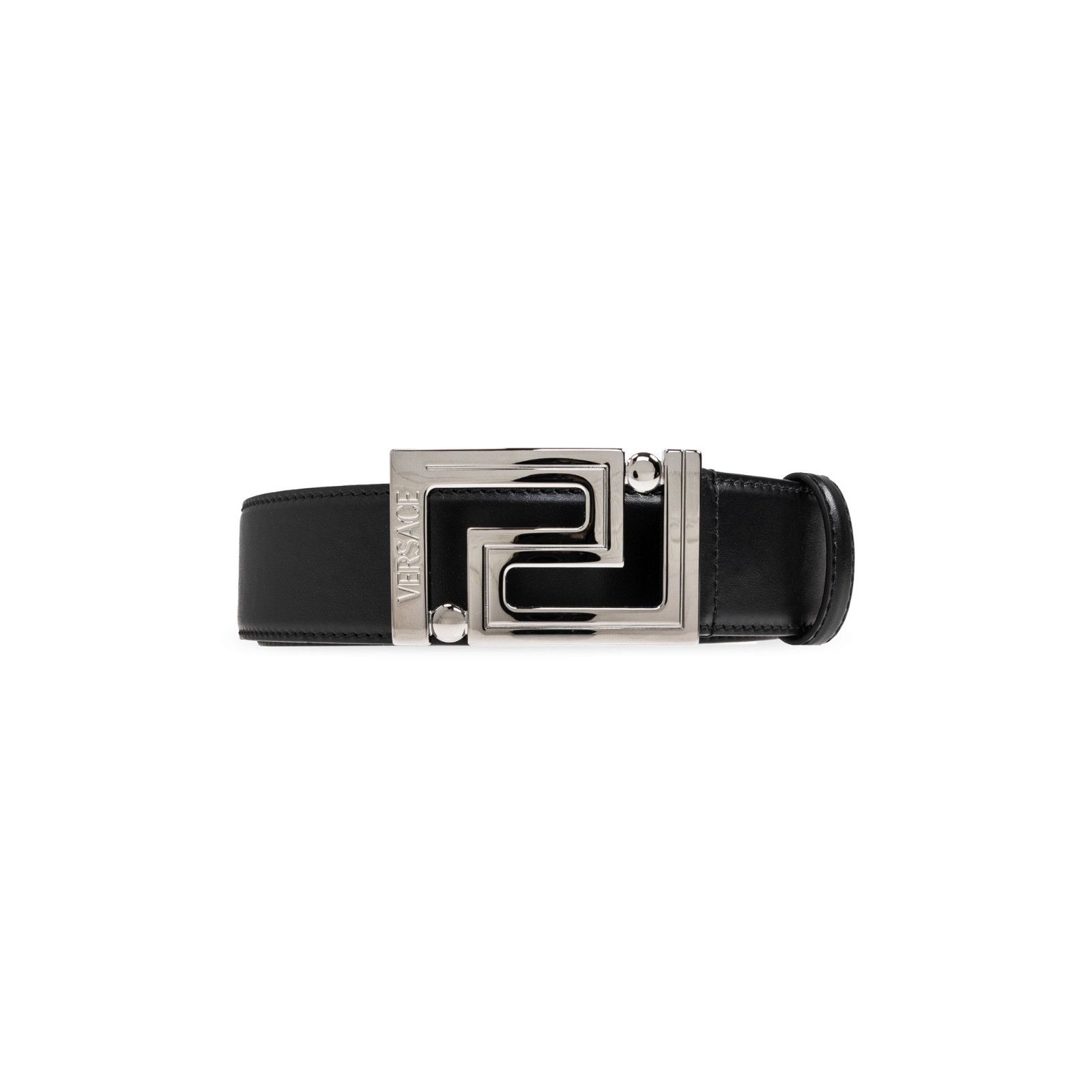 Versace VERSACE Black Leather Belt New & Authentic (Men's size:90;) Size ONE SIZE - 1 Thumbnail