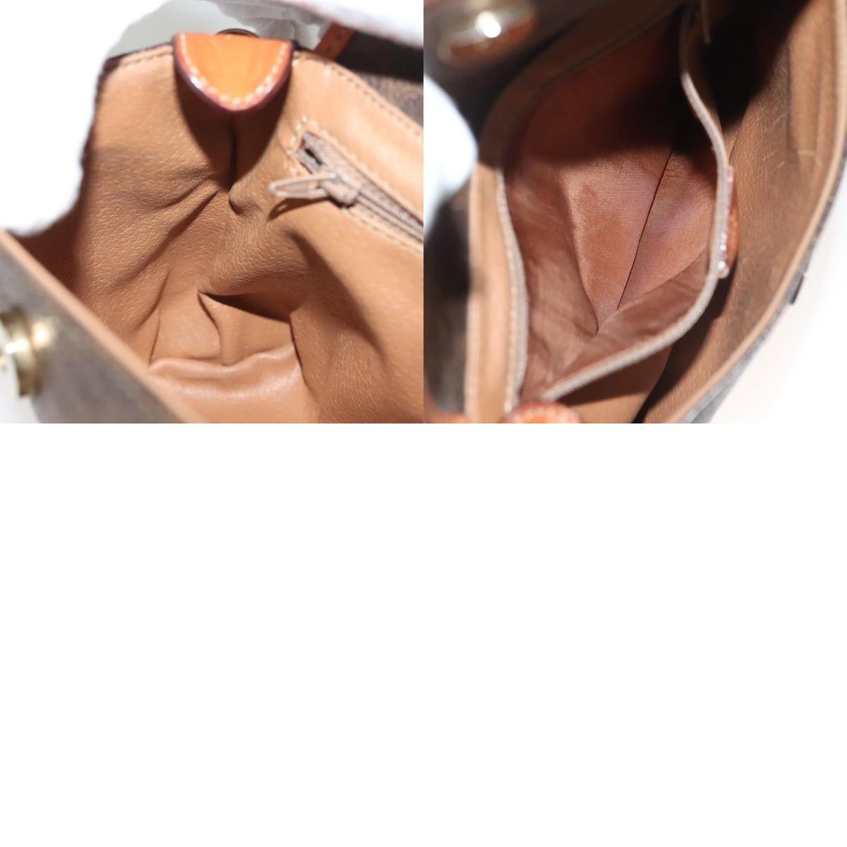 Celine CELINE Macadam Canvas Hand Bag Pvc Leather Brown Gold Size ONE SIZE - 12 Thumbnail