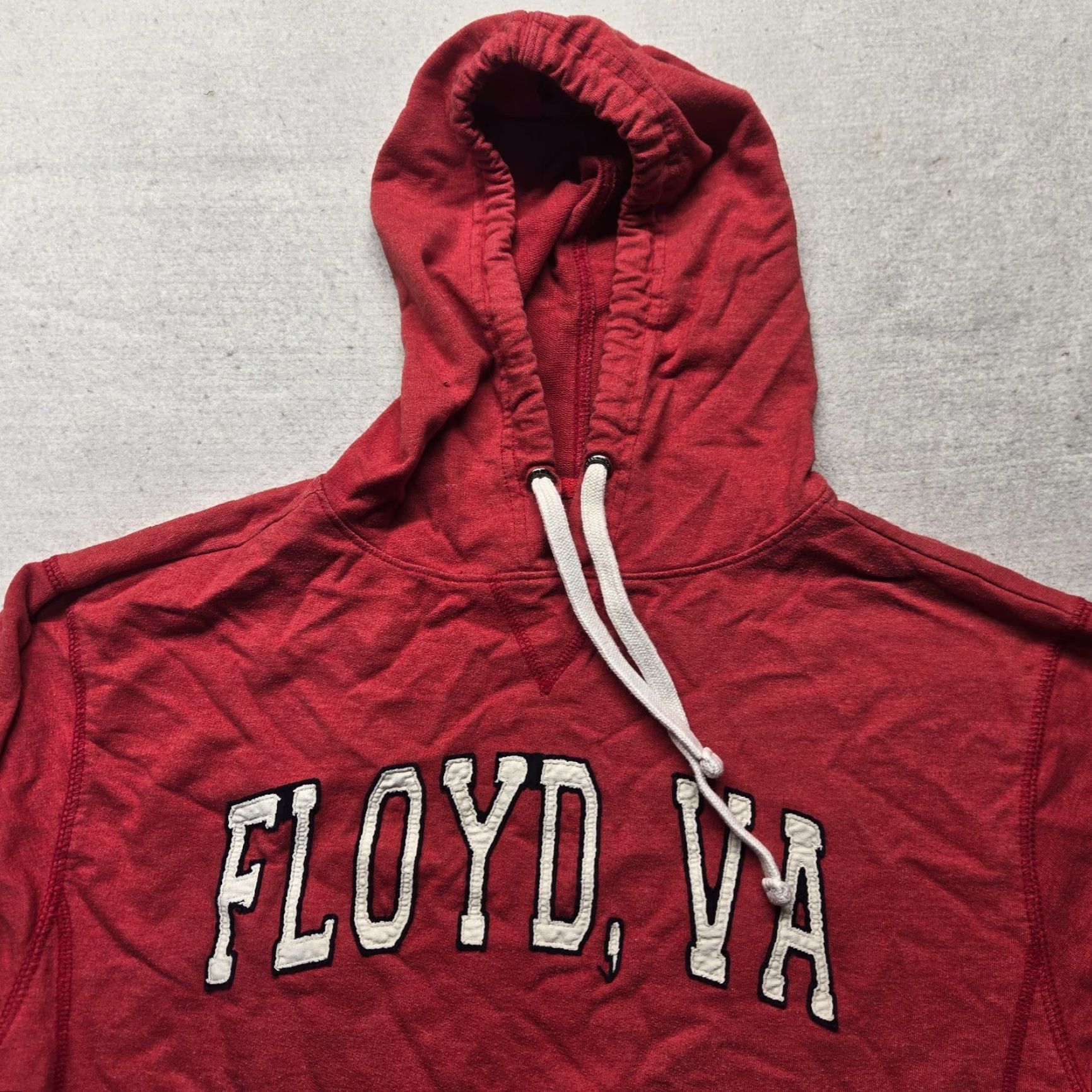 Vintage Virginia Floyd Hoodie Sweater Long Sleeve Adult M Red Mens Size US M / EU 48-50 / 2 - 2 Thumbnail