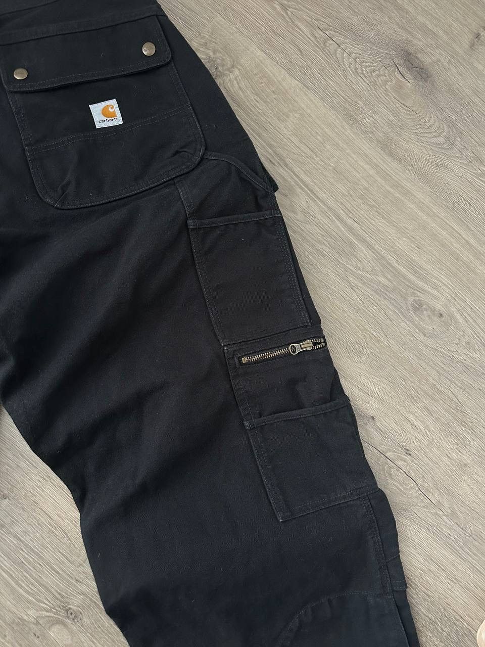 Carhartt × Carhartt Wip × Vintage Vintage Carhartt Double Front Work Black Pocket Pants Size US 34 / EU 50 - 7 Thumbnail