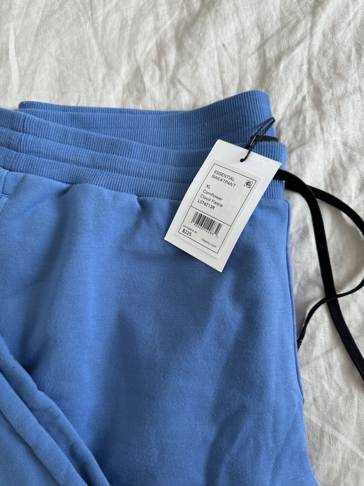 Theory Theory XL Essential Sweatpants Cornflower Cloud Fleece Size US 36 / EU 52 - 4 Thumbnail