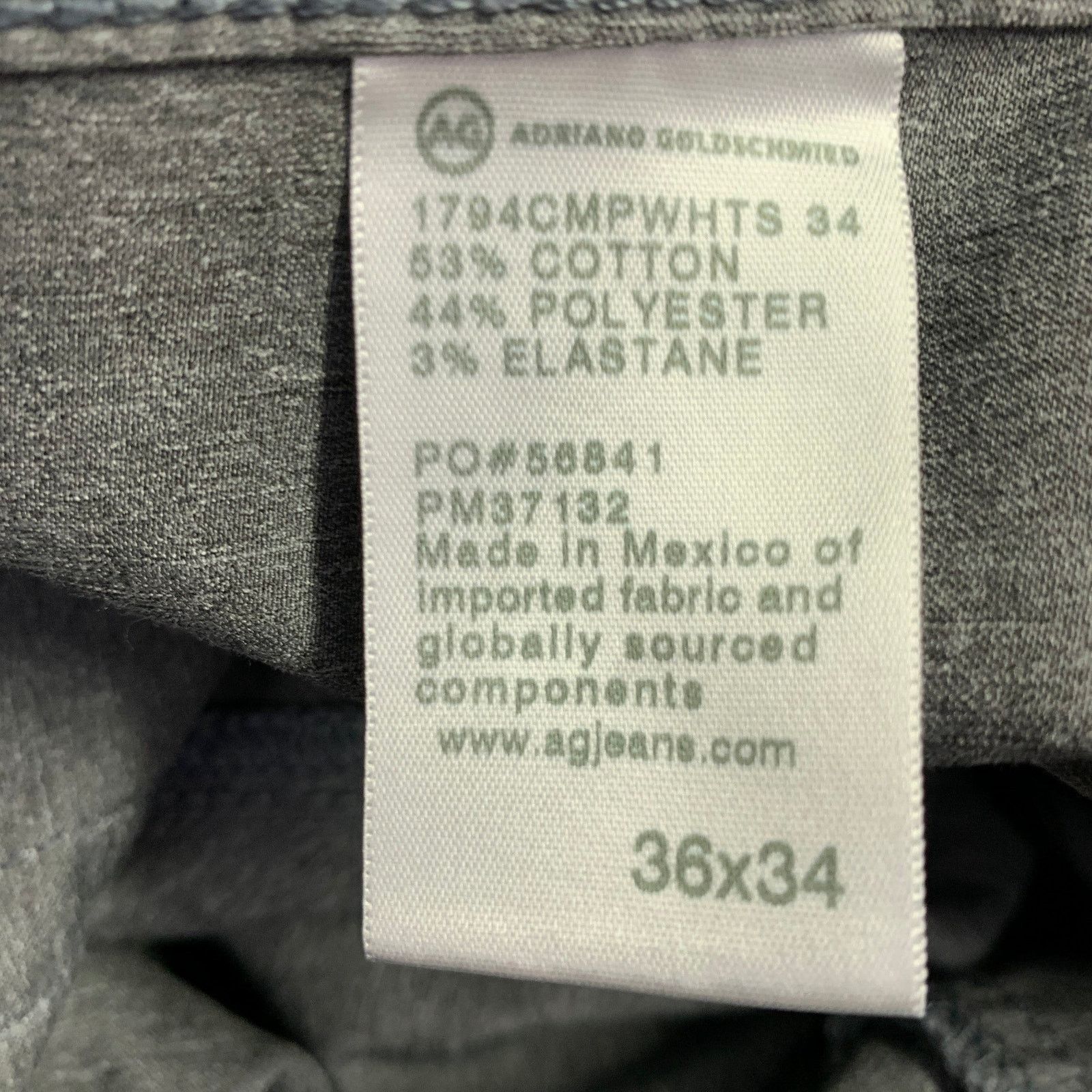 AG Adriano Goldschmied Size 36 Everett Light Grey Cotton Blend Casual Pants Size US 36 / EU 52 - 5 Thumbnail