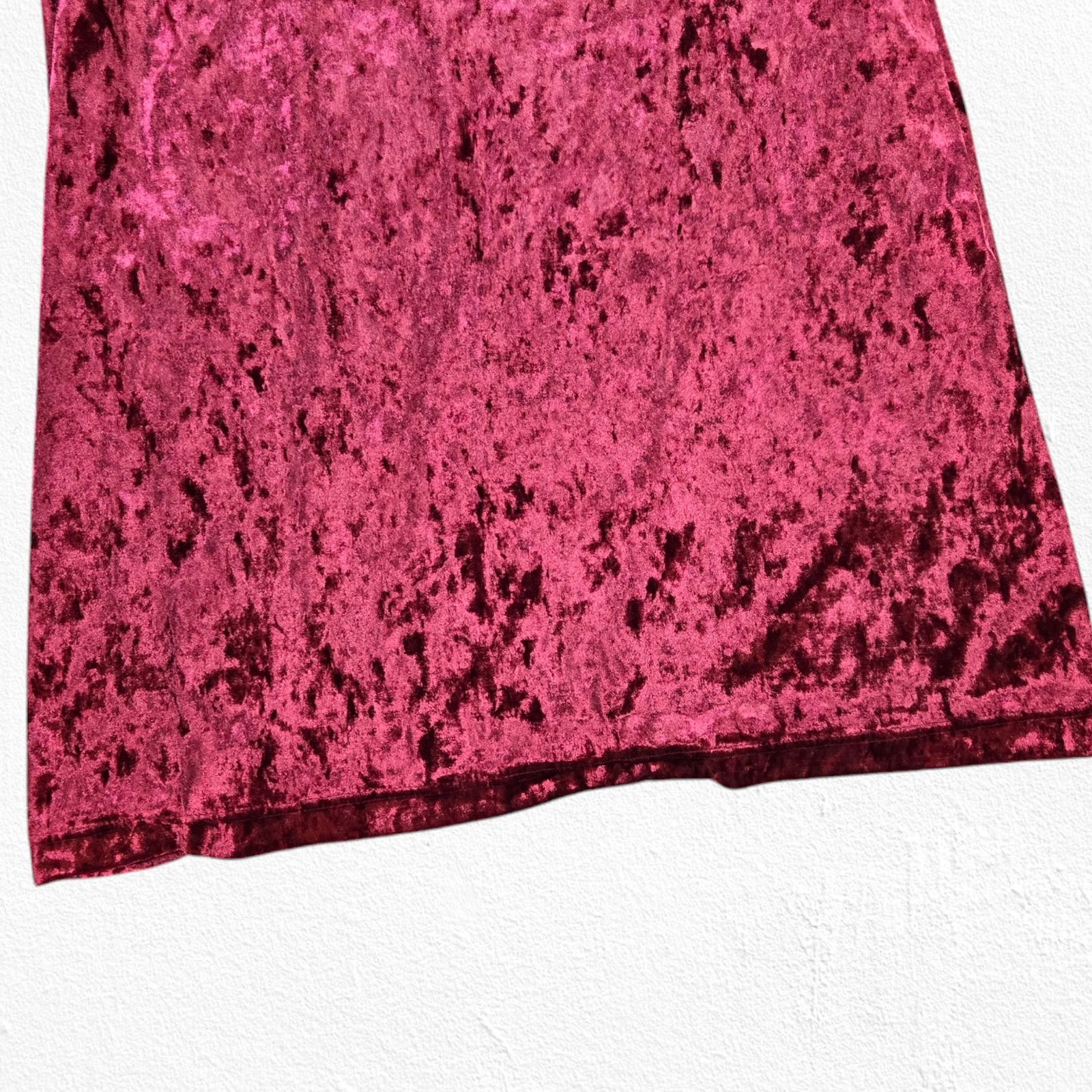 Other Scarlet Red Velvet Mini Dress Size Large Size L / US 10 / IT 46 - 4 Thumbnail