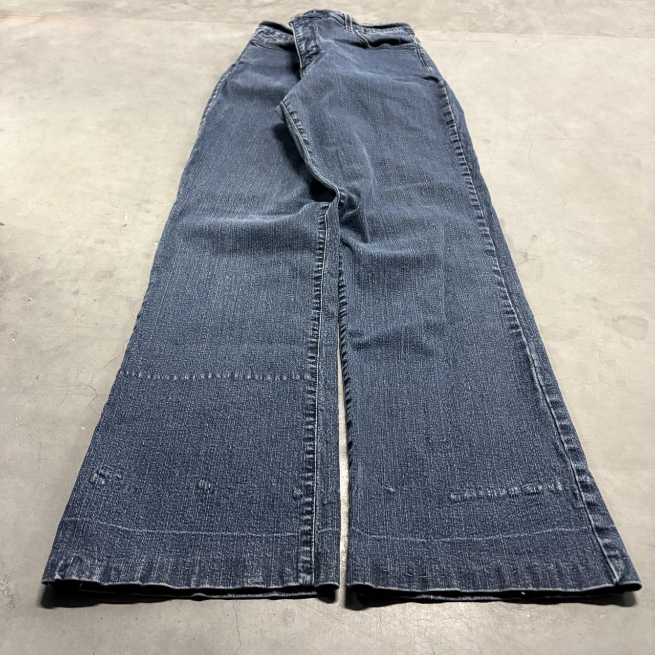 Japanese Brand × Vintage Crazy Vintage Y2K/2000s Grunge Streetwear Dark Wash Denim Jeans! Size US 30 / EU 46 - 1 Thumbnail