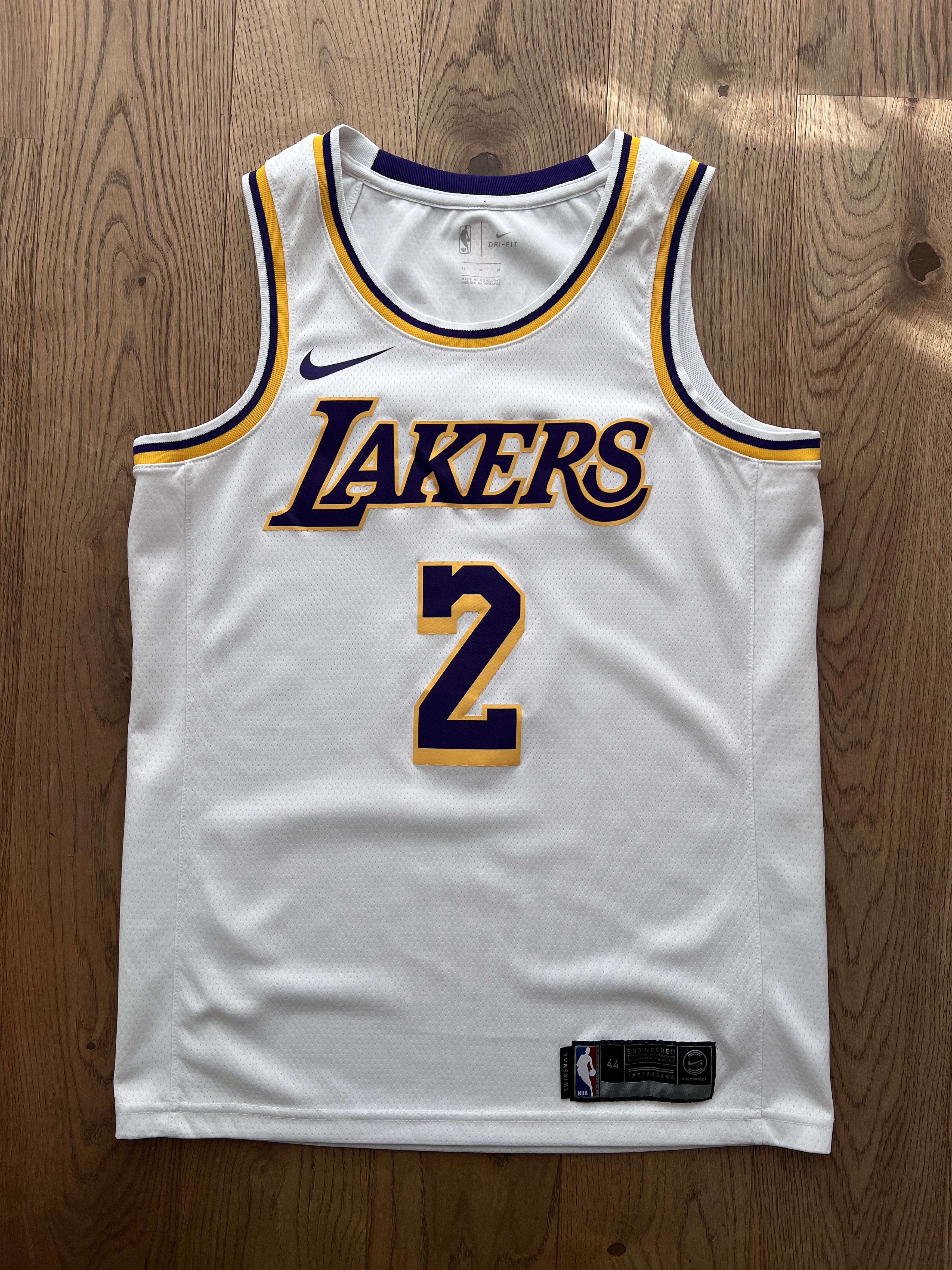 Nike RARE! Nike LA Lakers #2 Ball jersey NBA mesh basketball home Size US M / EU 48-50 / 2 - 5 Thumbnail