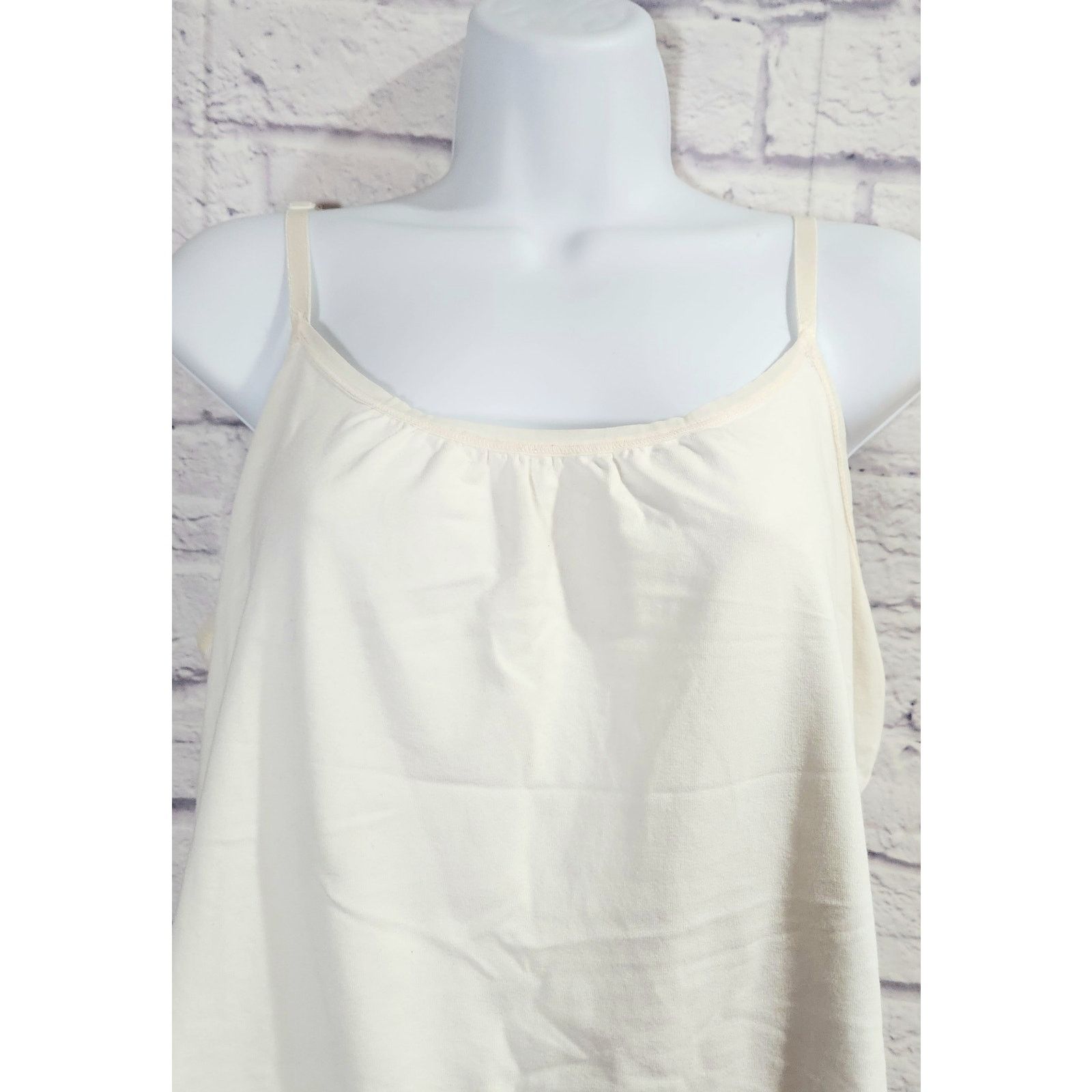 Other Lane Bryant White Adjustable Spaghetti Straps Tank Top 18 20 Size XL / US 12-14 / IT 48-50 - 2 Thumbnail