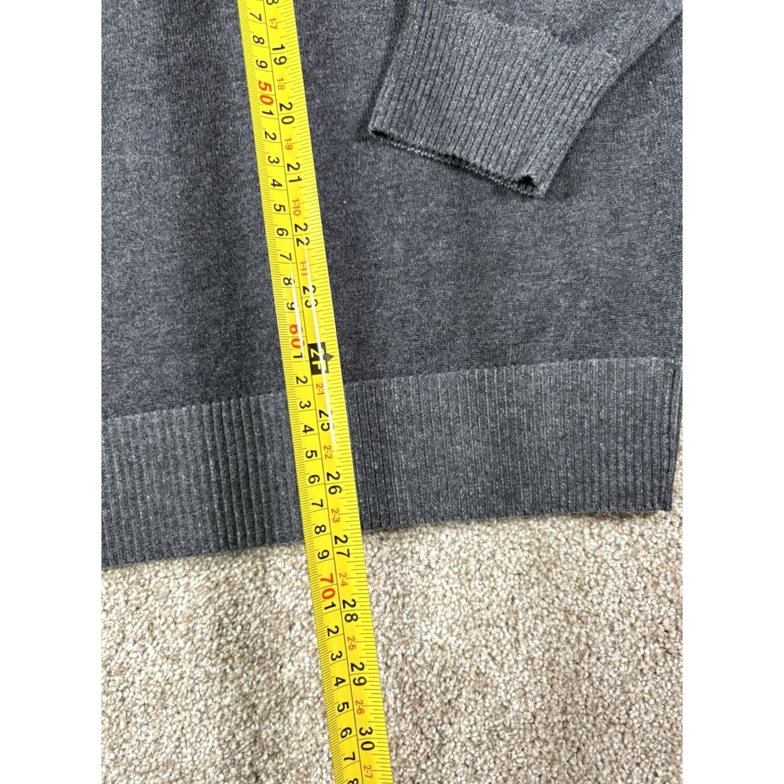 Pronto Uomo Pronto Uomo Sweater XL V-Neck Long Sleeve Ribbed Grey BLUE Men’s Size Size US L / EU 52-54 / 3 - 5 Thumbnail