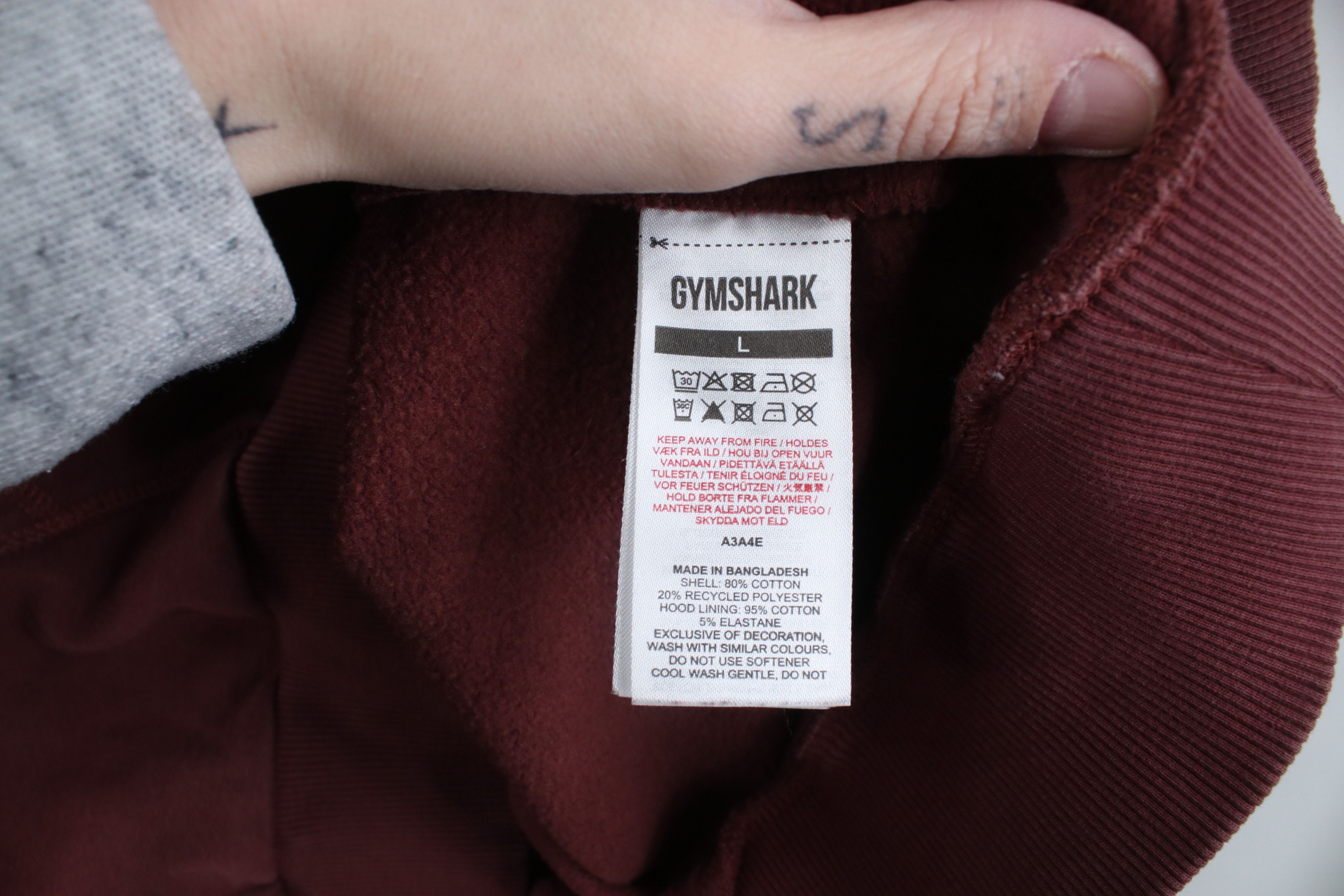 Gymshark Gymshark Box Logo Workout Gym Hoodie Sweatshirt Red Size US L / EU 52-54 / 3 - 8 Thumbnail