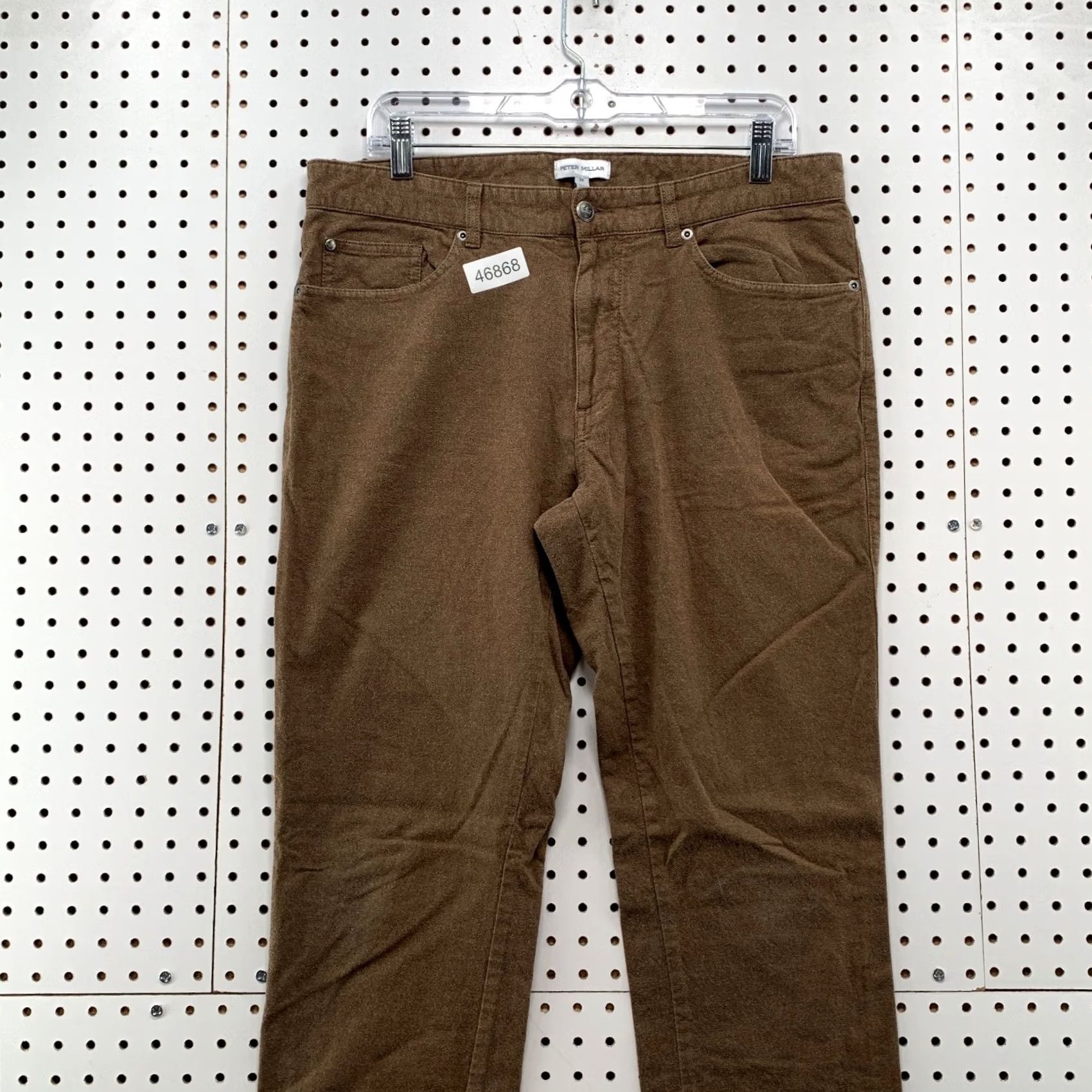 Peter Millar Peter Millar Flannel Chino Pants Mens 34x32 Brown Slim Business Work School Pennant Brown Chino Pants Mens 34x32 Slim Casual Business Womens? Size US 34 / EU 50 - 3 Thumbnail