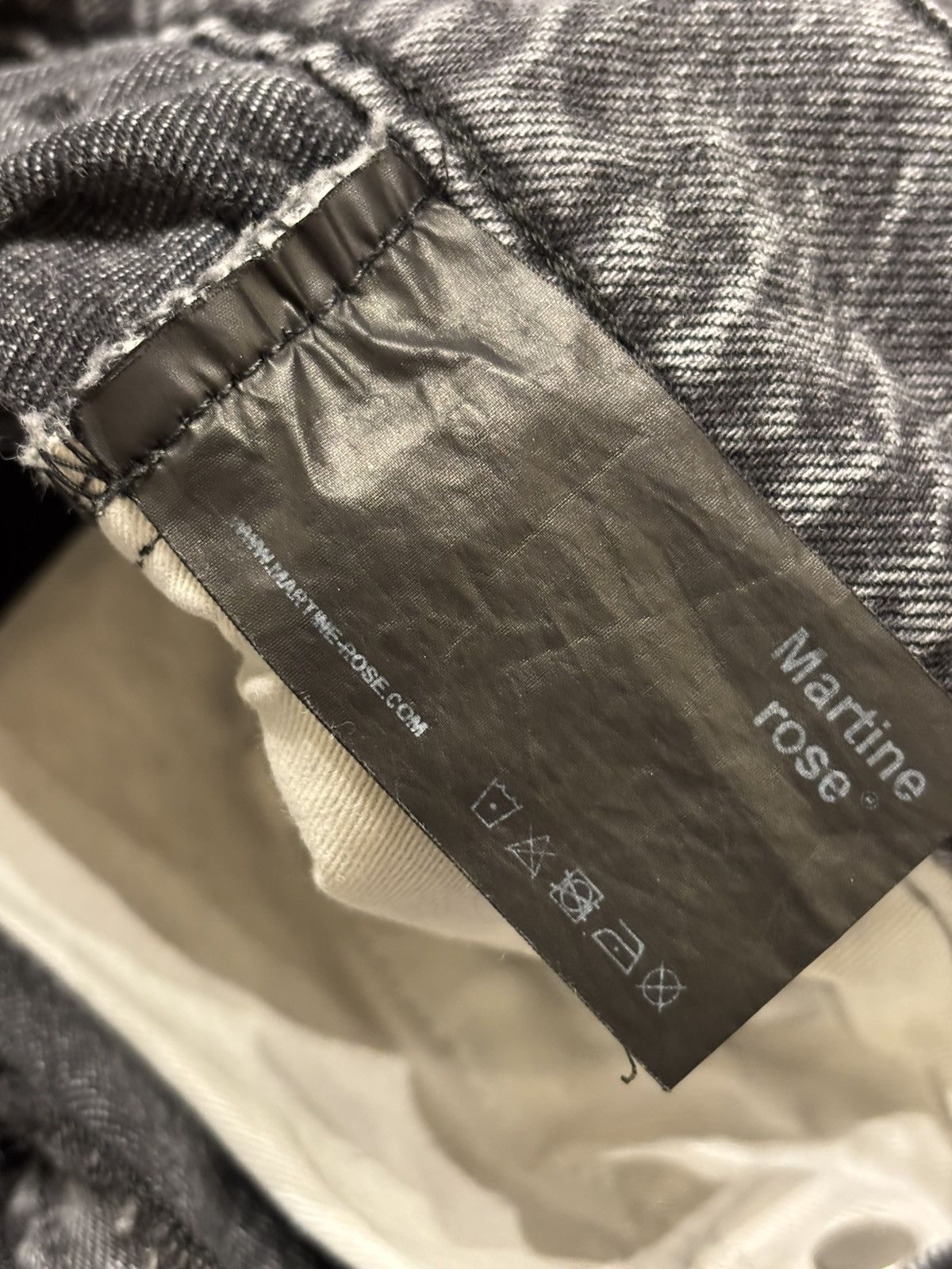 Martine Rose Martine Rose Text Denim Size US 33 - 6 Thumbnail