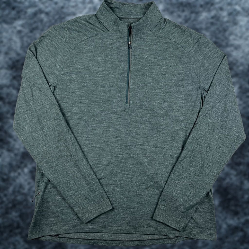 Lululemon Lululemon Surge Warm 2XL Mens Green Zip Pullover Athletic Performance - Vintage-Inspired Size US XXL / EU 58 / 5 - 1 Thumbnail